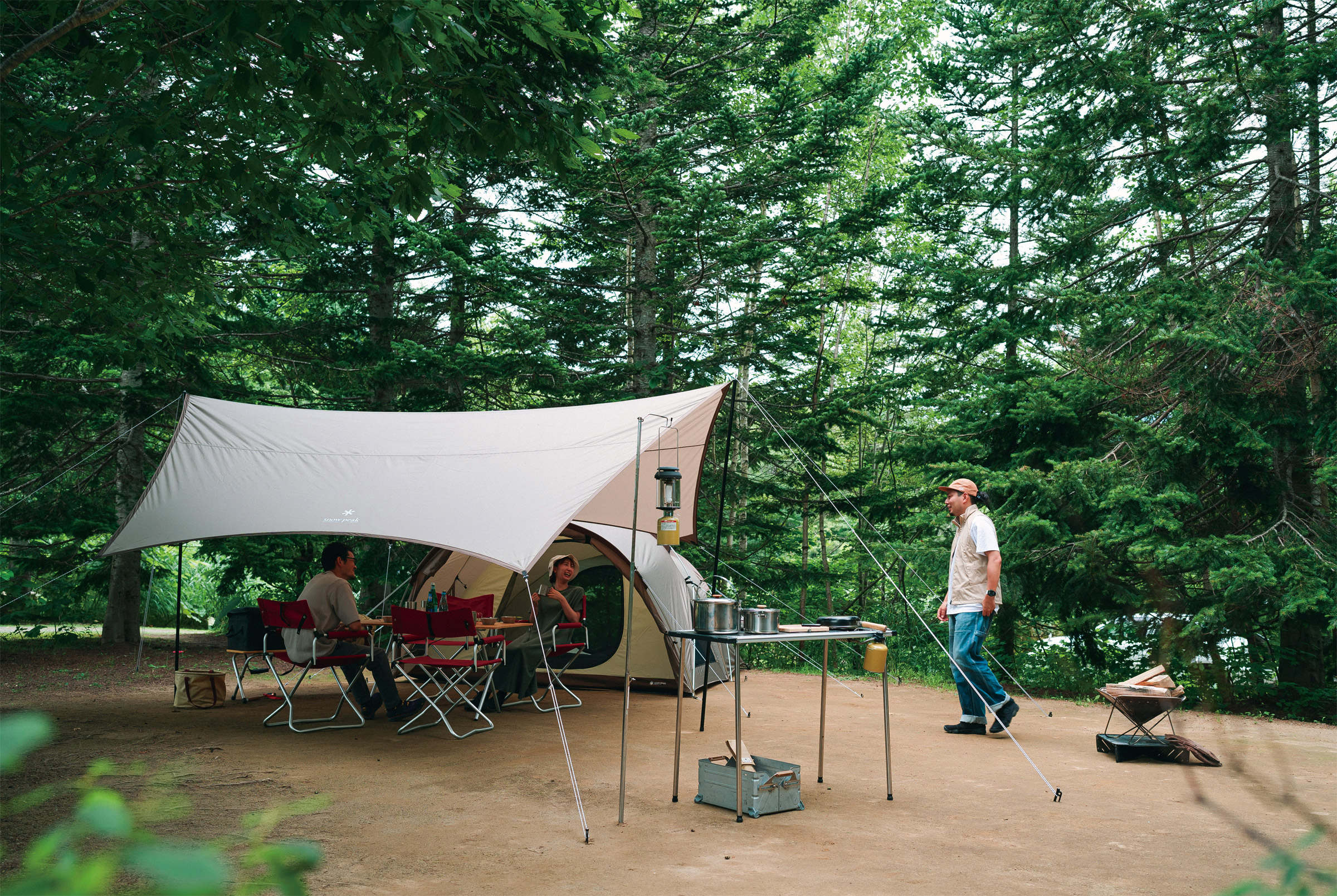 Land Nest Medium Tent & Tarp Set, 4-Personers Telt + Tarp