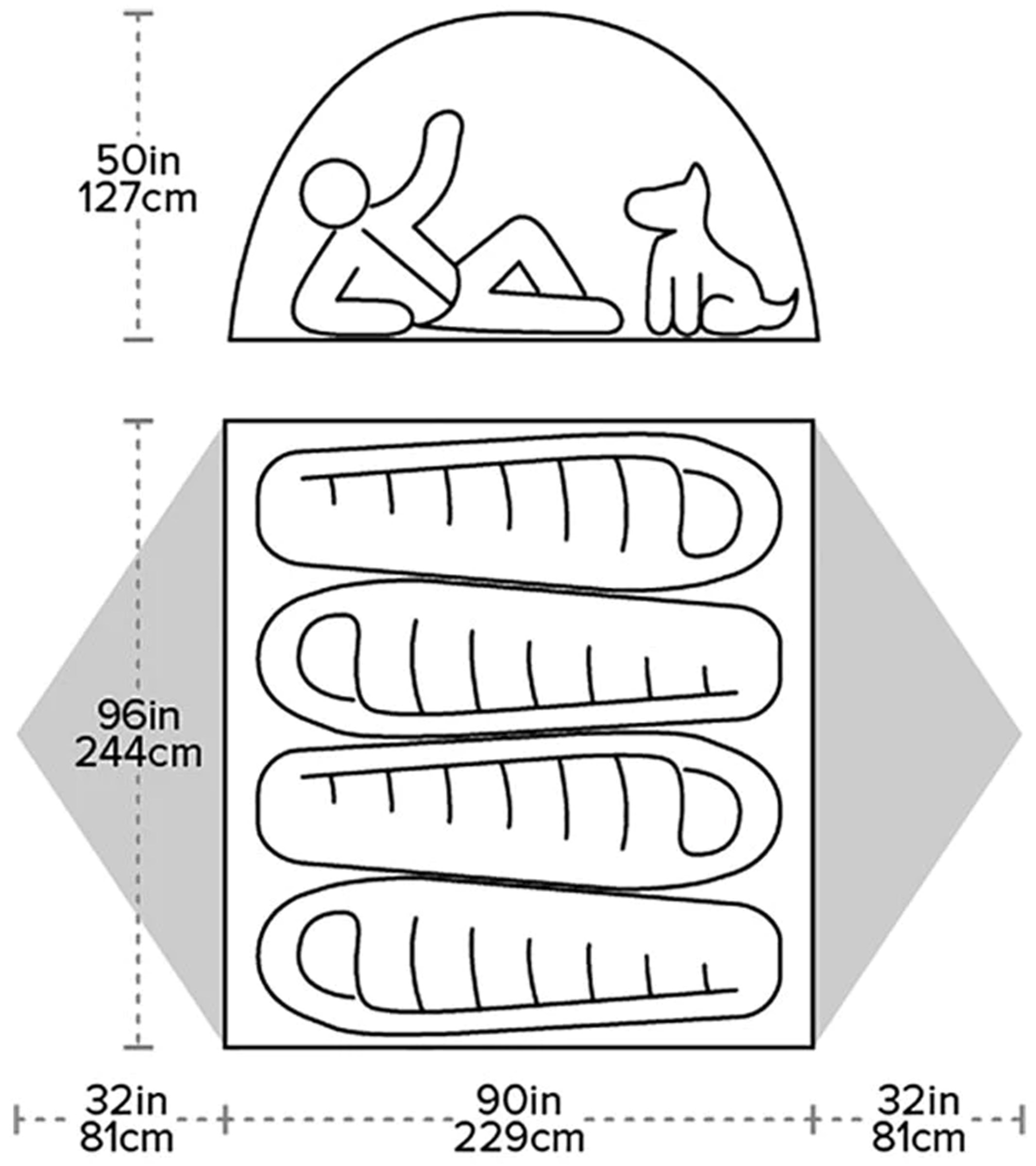 Blacktail 4, 4-Personers Telt