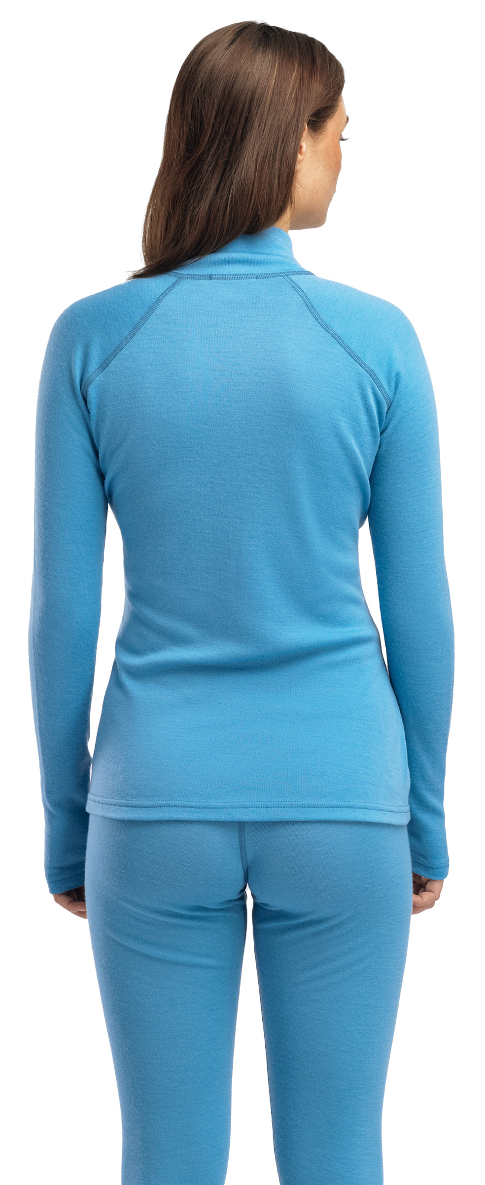 WarmWool Mock Neck with Zip Dame