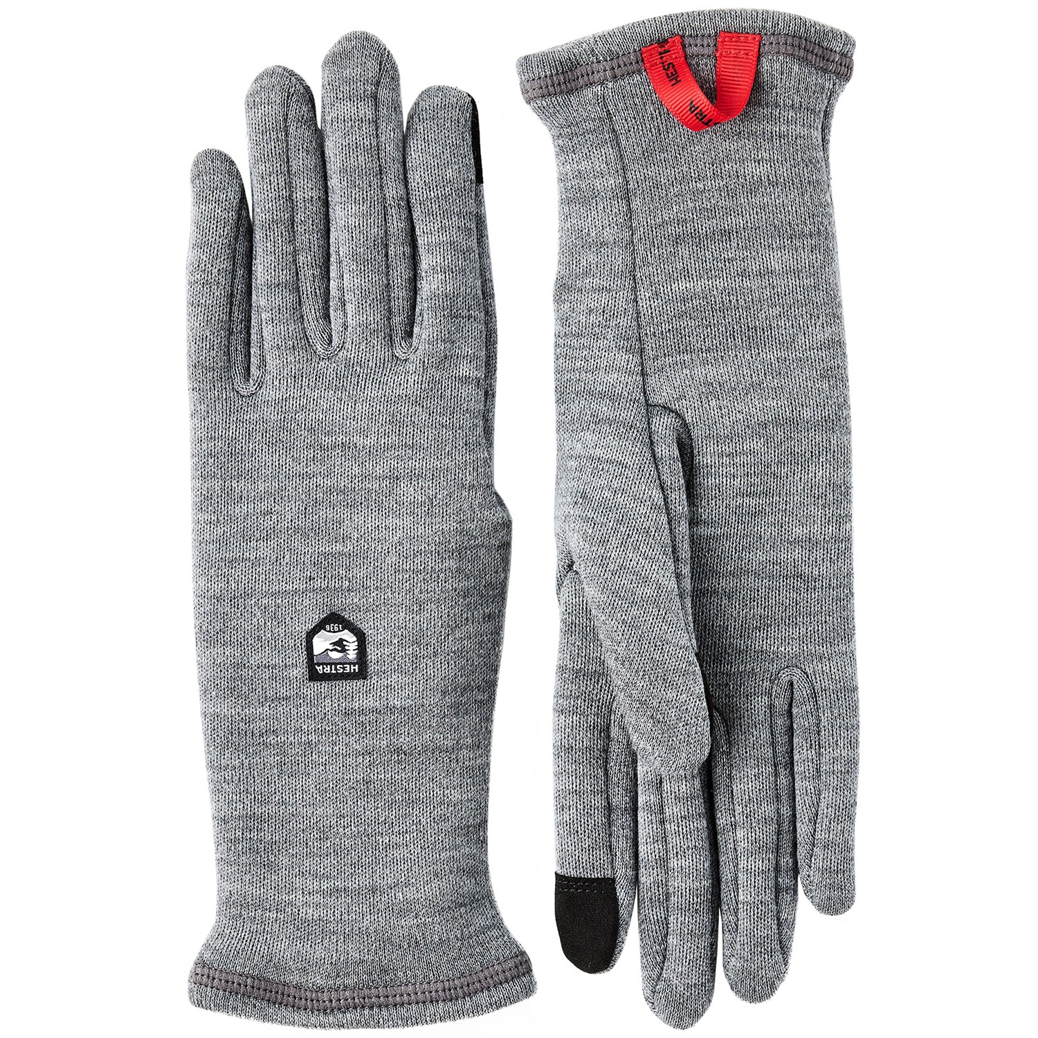 Hestra Gravita Merino Liner 5-Finger 6 Grå Handsker & luffer