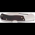 One-Handed Sandalwood Folding Knife AISI 440