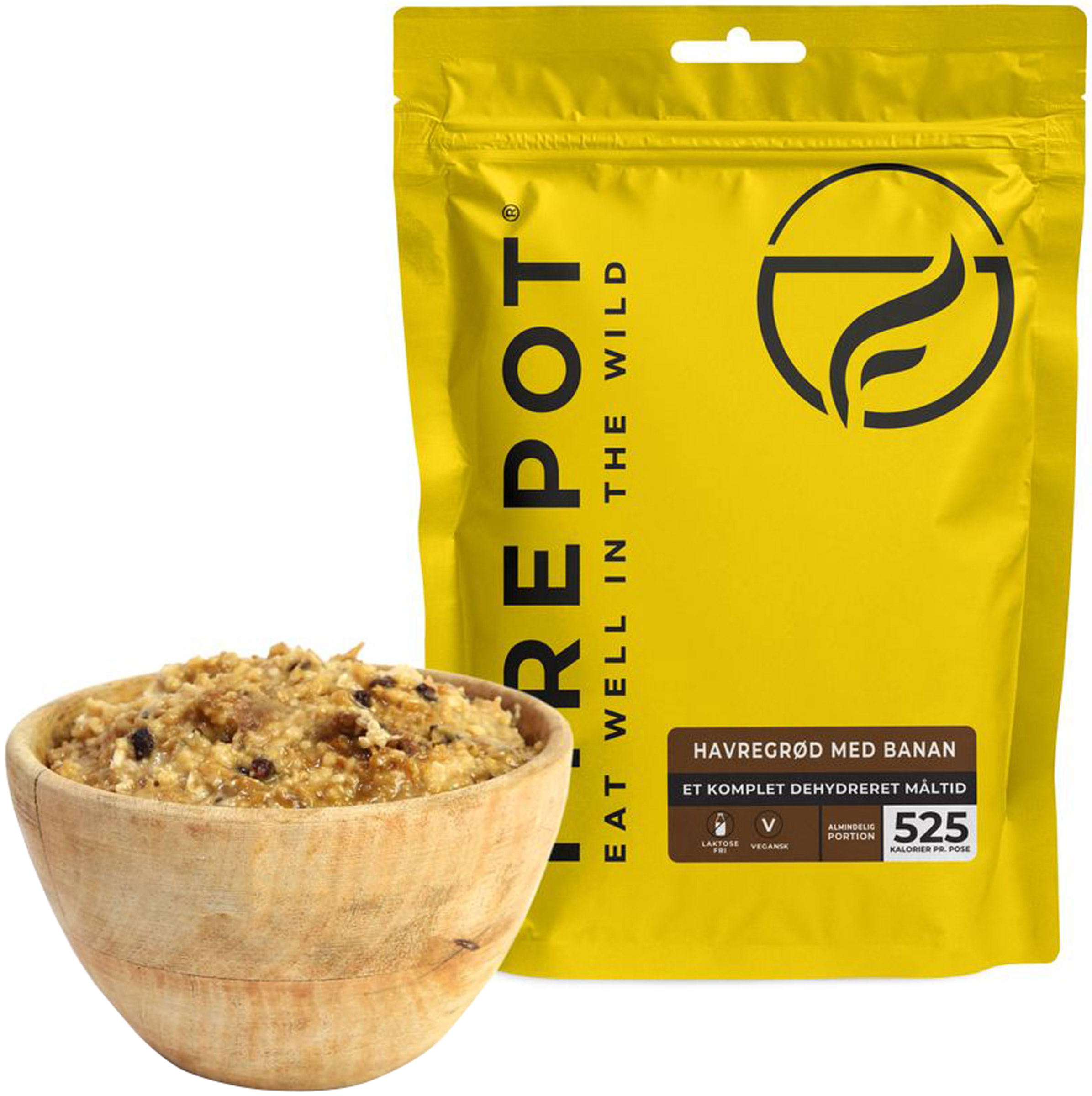 Havregrød med Banan Firepot prepper-udstyr