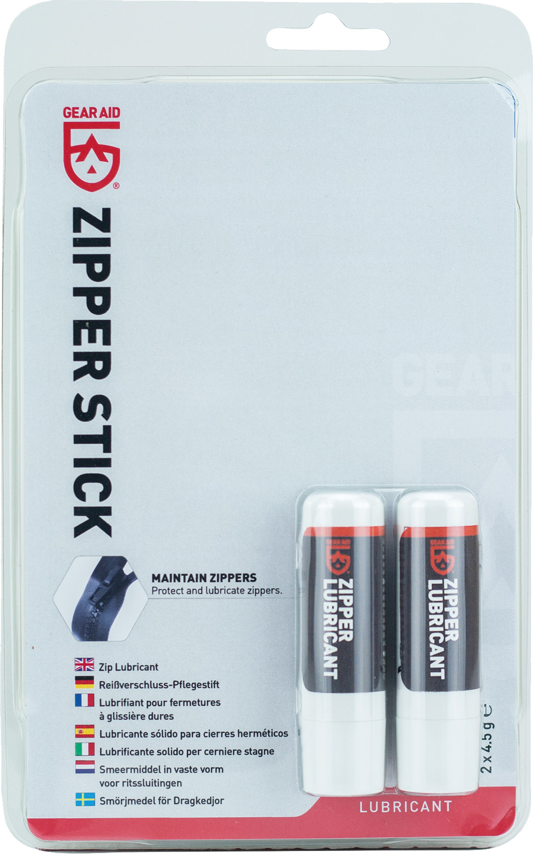 Zipper Lubricant Stick, 2 x 4,5 g Gear Aid brands