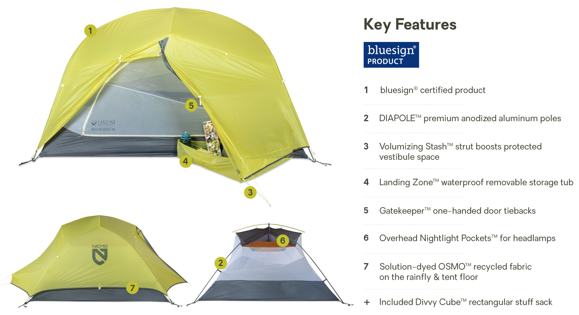 Dagger OSMO 3P, 3-Personers Telt