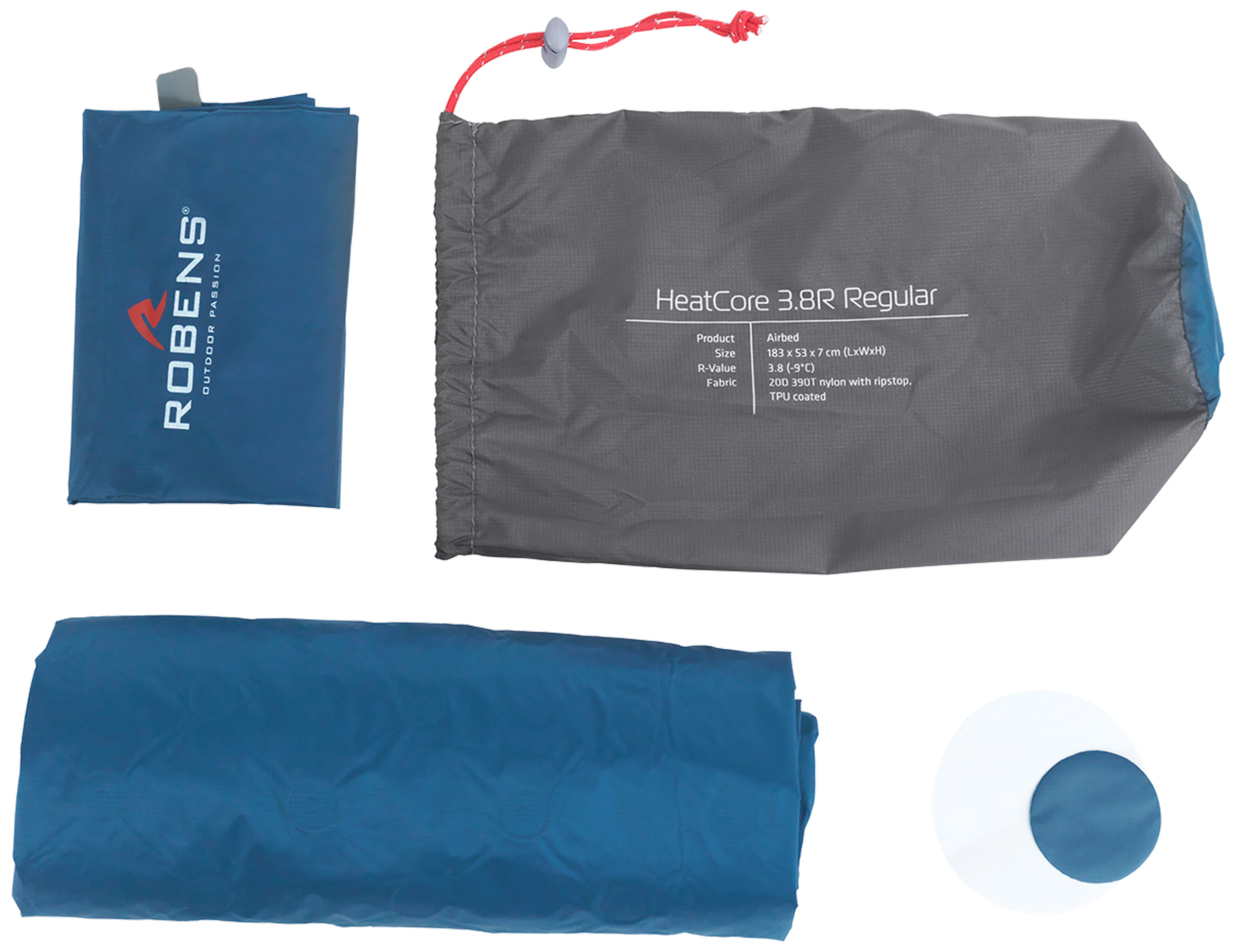 HeatCore 3.8R Regular Oppusteligt Liggeunderlag