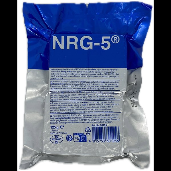NRG-5 Emergency Food Ration 125 g Trek'n Eat Kogegrej