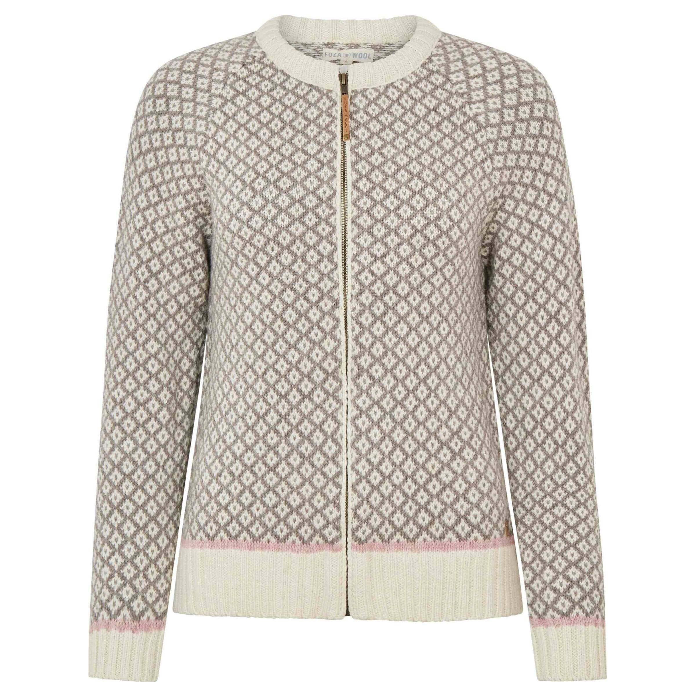 Iris Cardi Round Neck Dame Fuza Wool dame