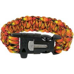 Bushmen Survival Bracelet 3M Rød Tændstål & optænding