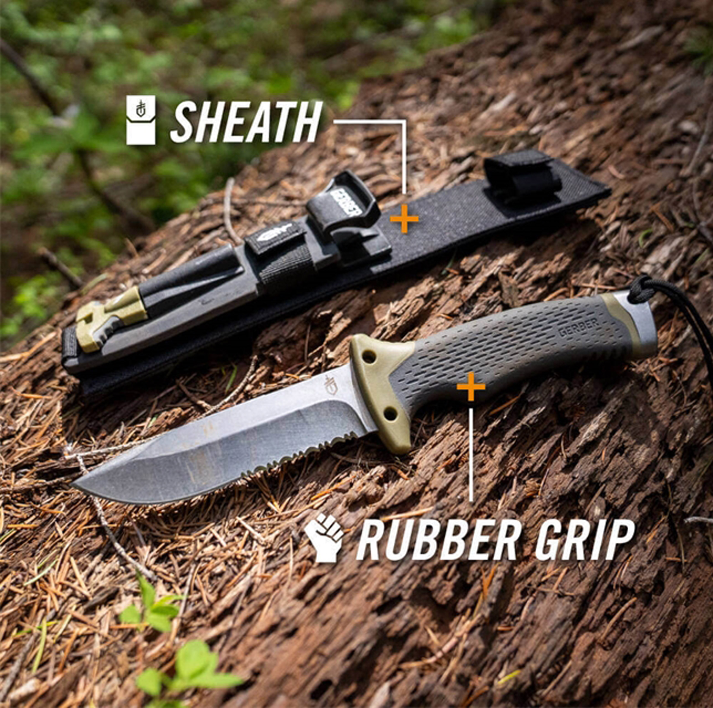Ultimate Survival Fixed Blade Serrated Edge Knife