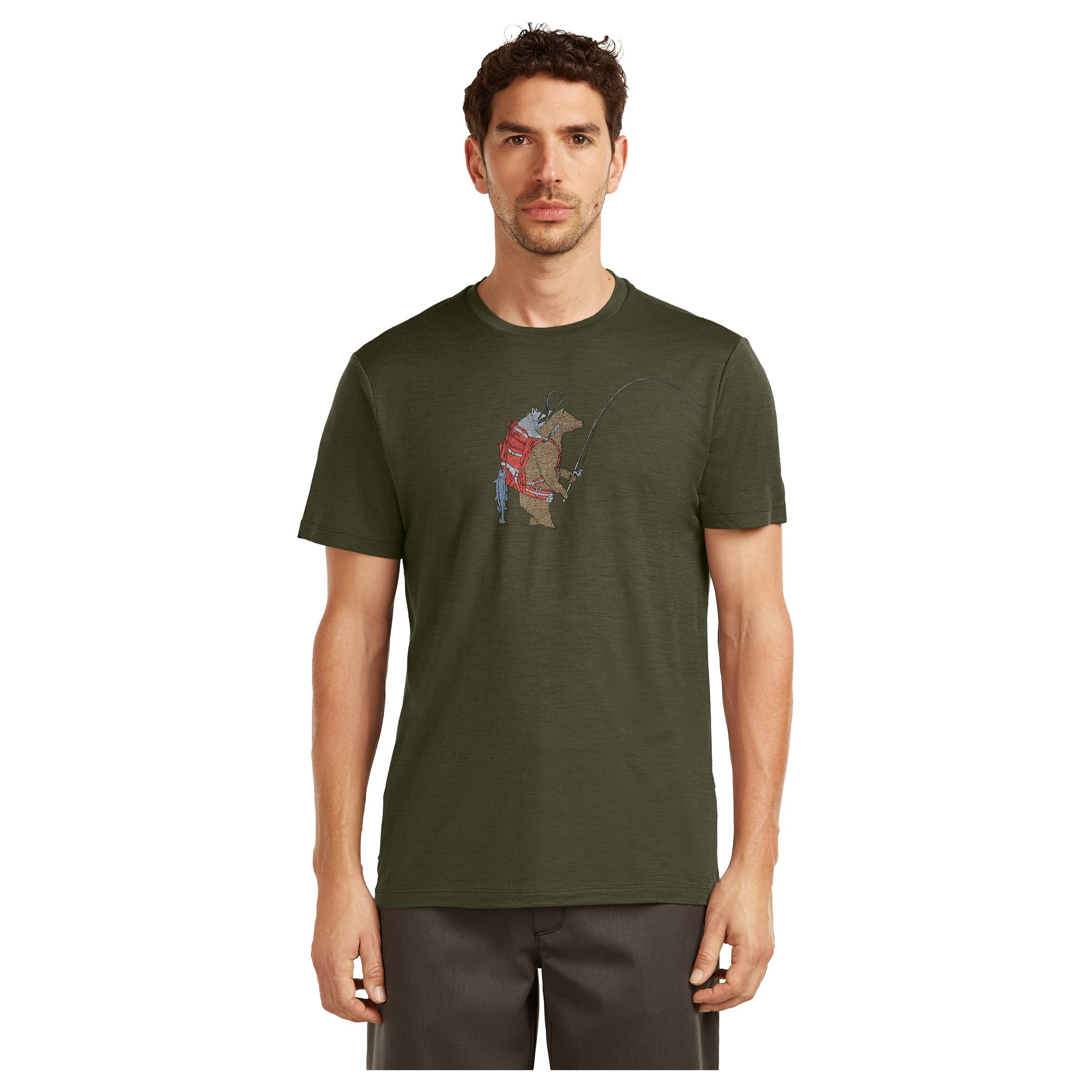 Merino 150 Tech Lite SS Tee Bear Catch Herre Icebreaker herre