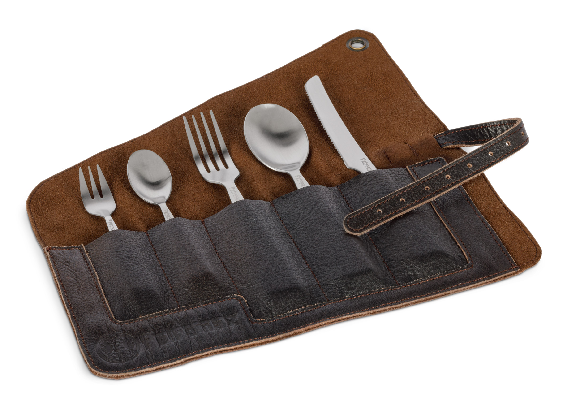 Leather Cutlery Bag