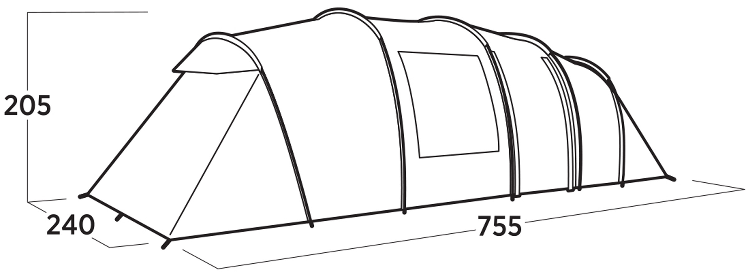 Leka Twin 8, 8-Personers Telt