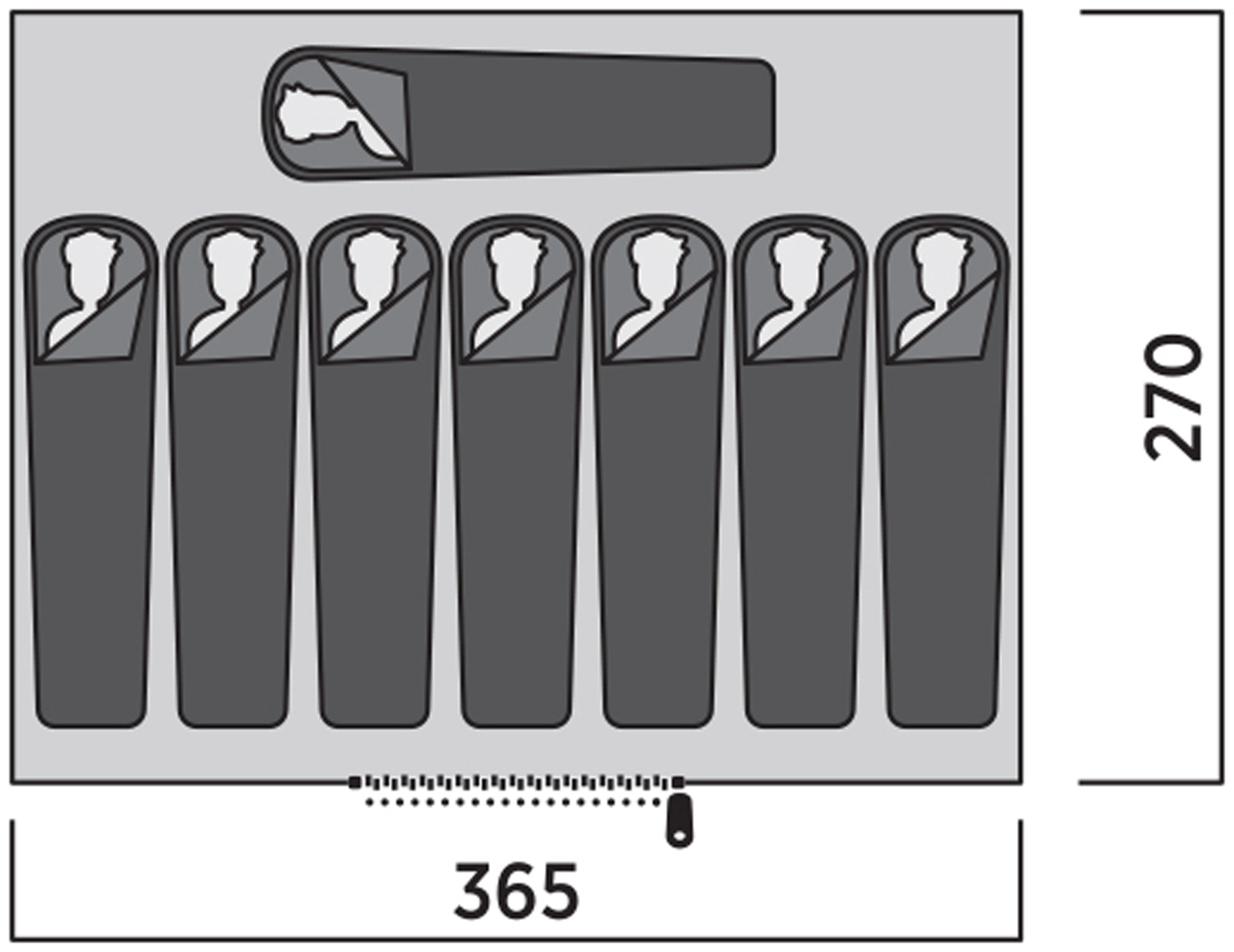 Orsa Cabin, 8-Personers Telt