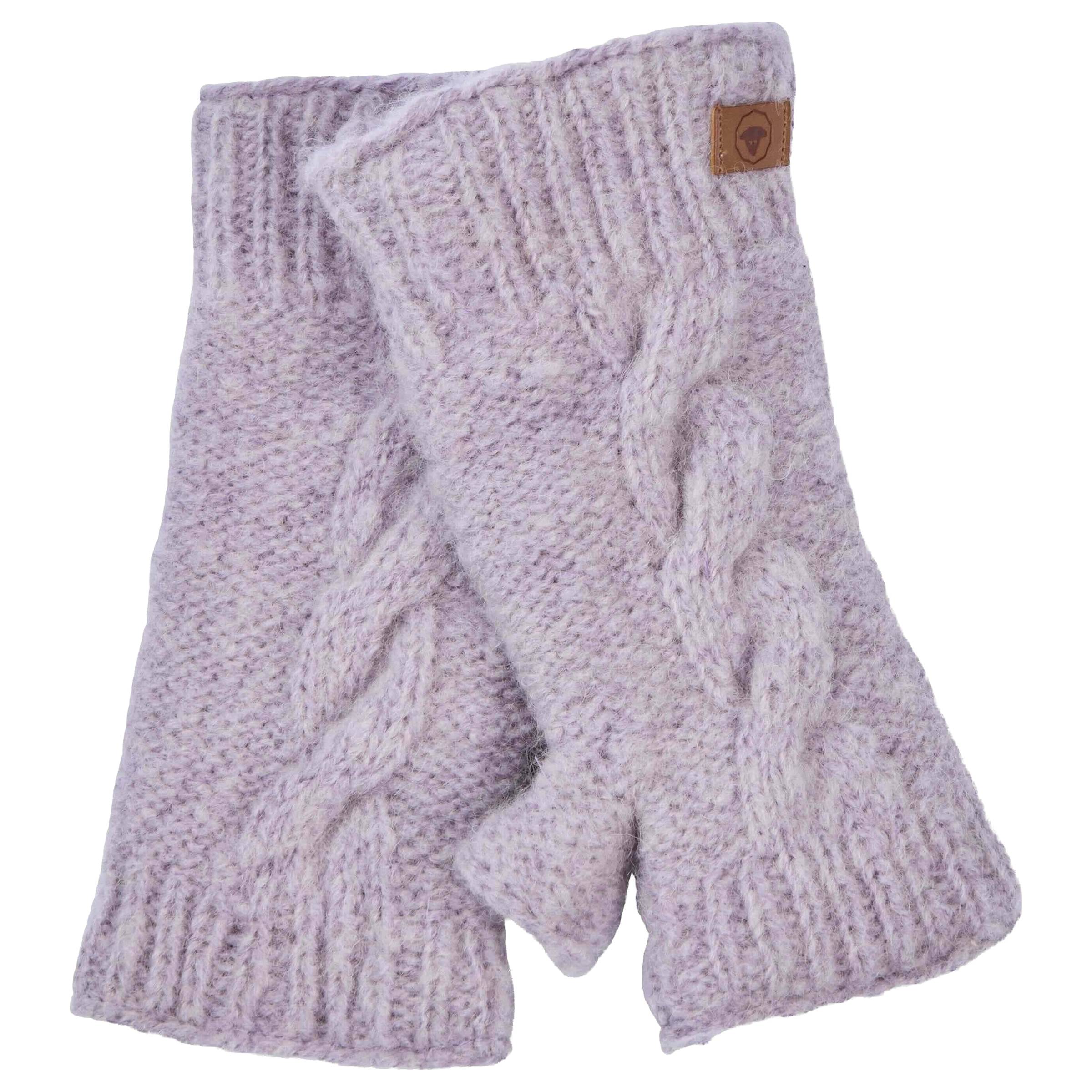 Cable Wristwarmer Sgl. Dame Fuza Wool dame