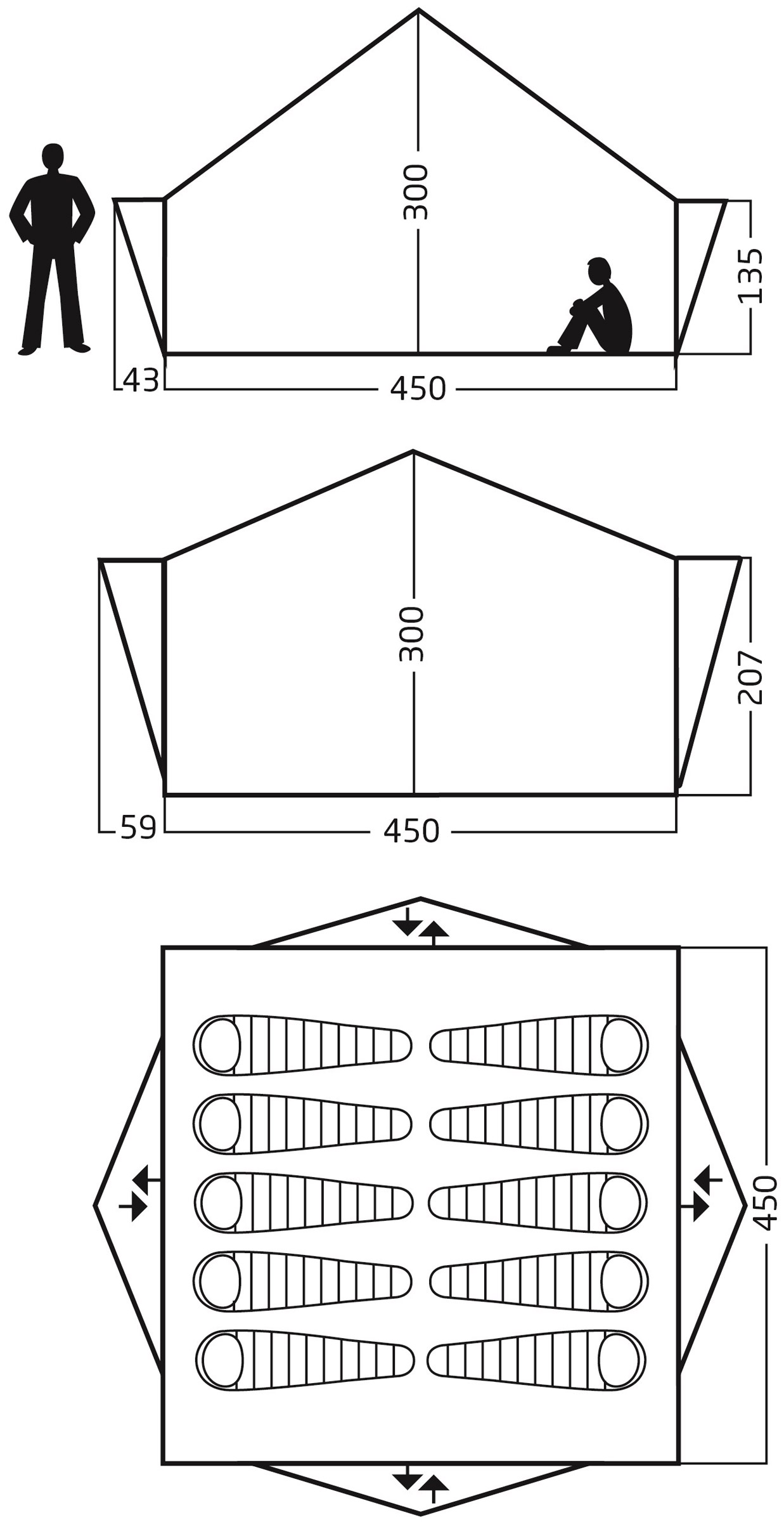 Midgard 20 Technical Cotton, 10-Personers Bomuldstelt