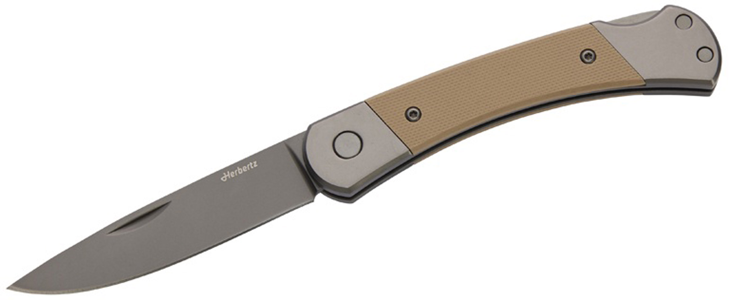 Titaniumbelagt D2, 8 cm Foldekniv Herbertz brands