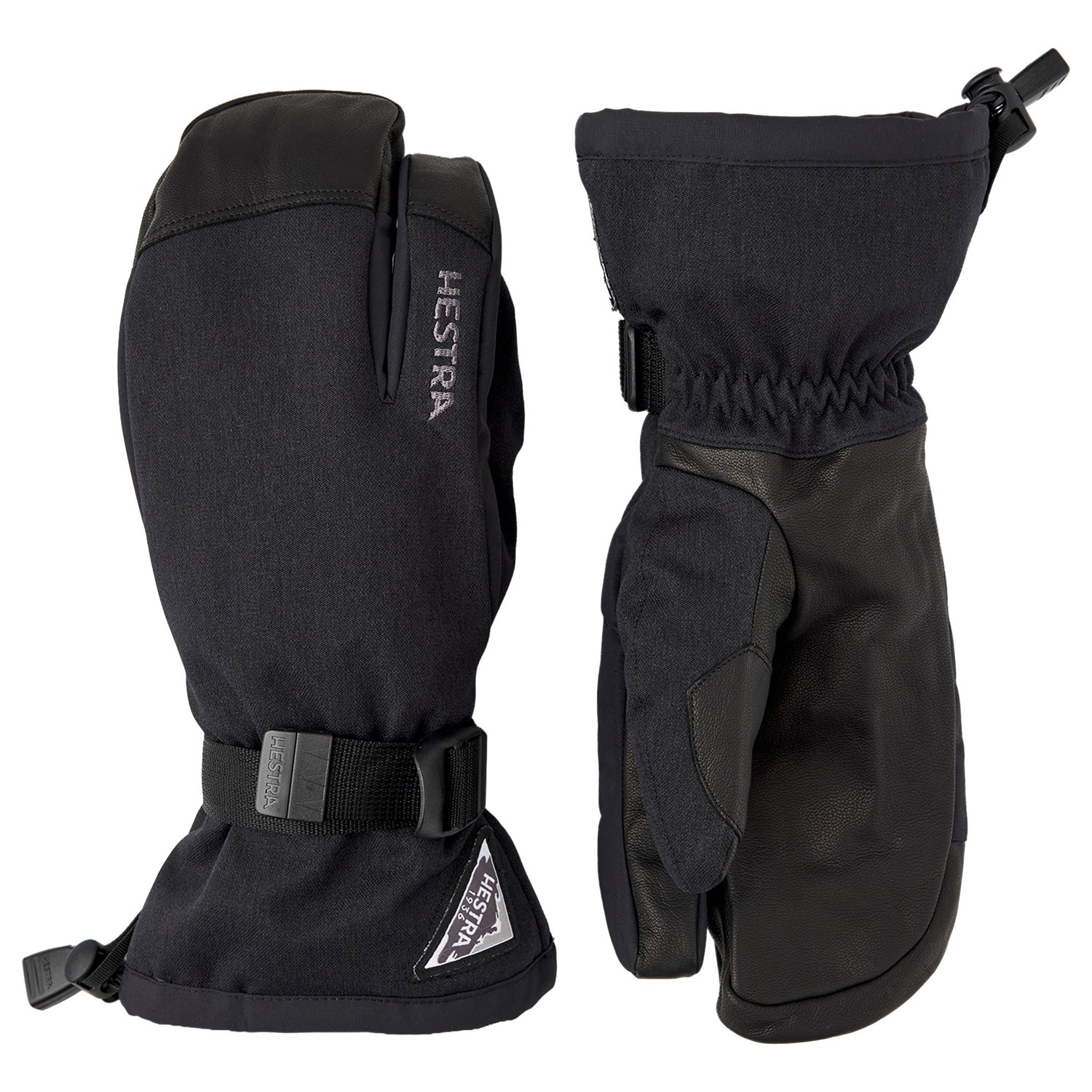Hestra Powder Gauntlet 3-Finger Skihandsker 6 Sort Handsker & luffer