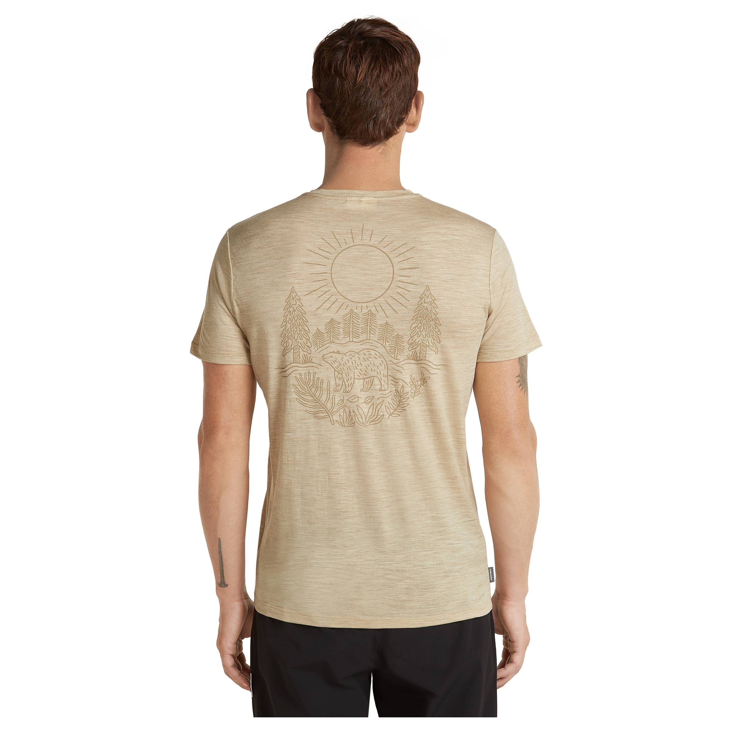Merino 150 Tech Lite SS Tee Forest Footsteps Herre