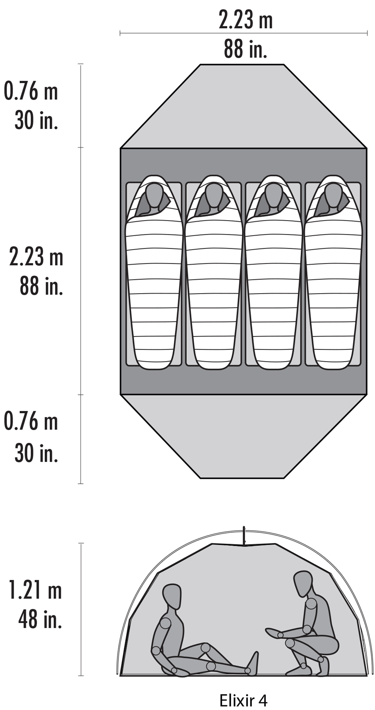 Elixir 4, 4-Personers Telt