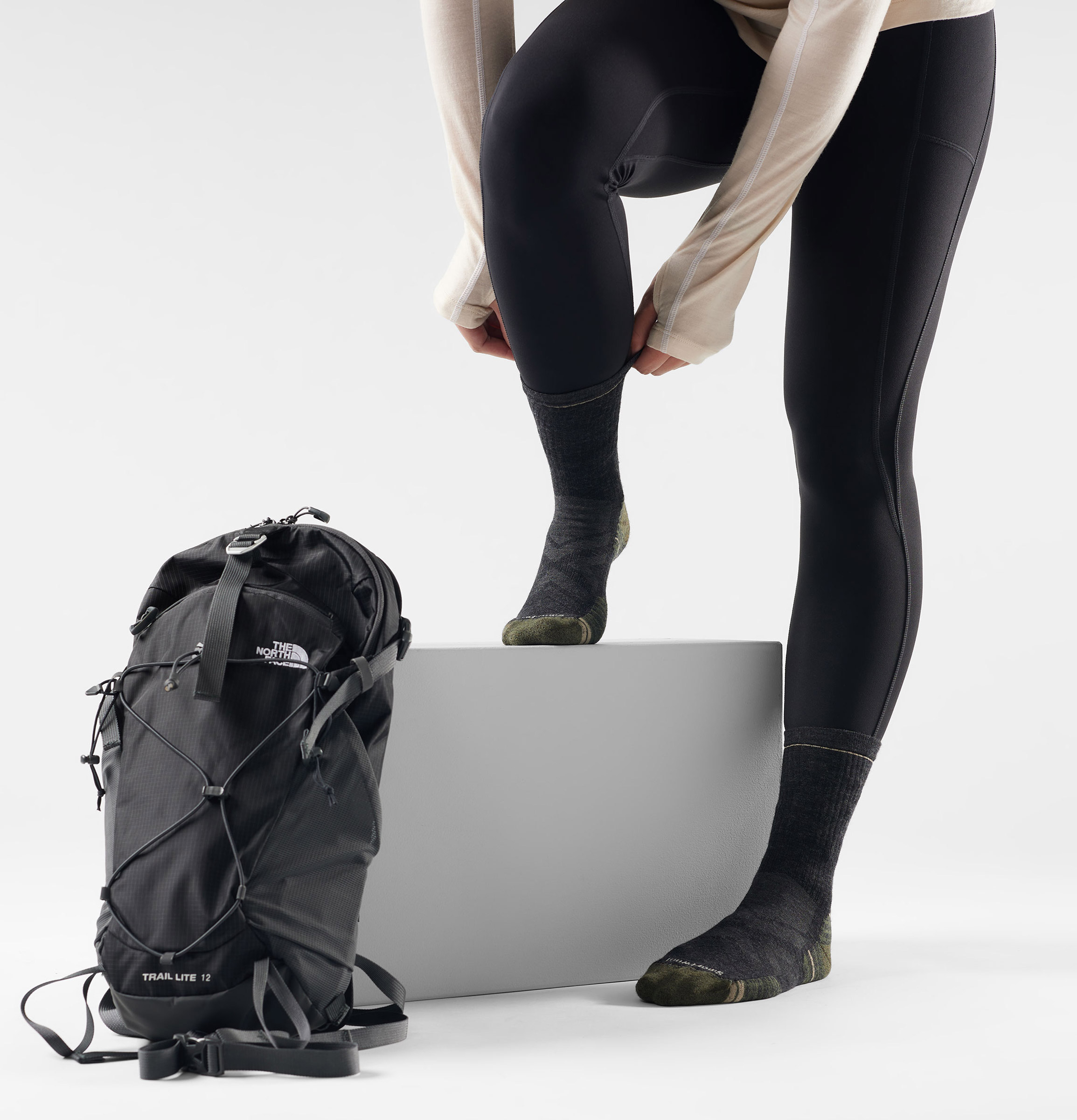 Hike Targeted Cushion Mid Crew Sokker