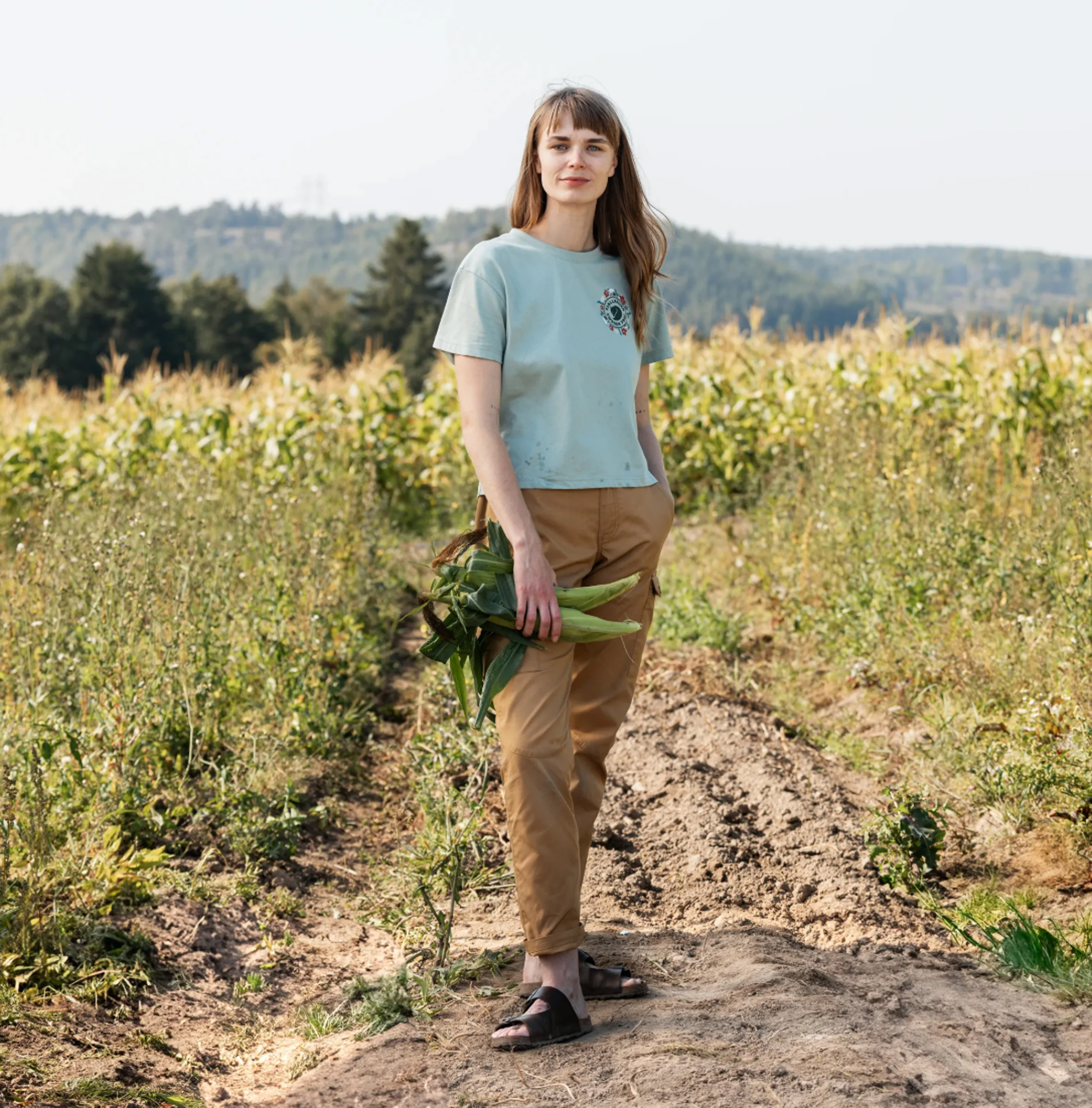 Fjällblomster Logo T-shirt Dame