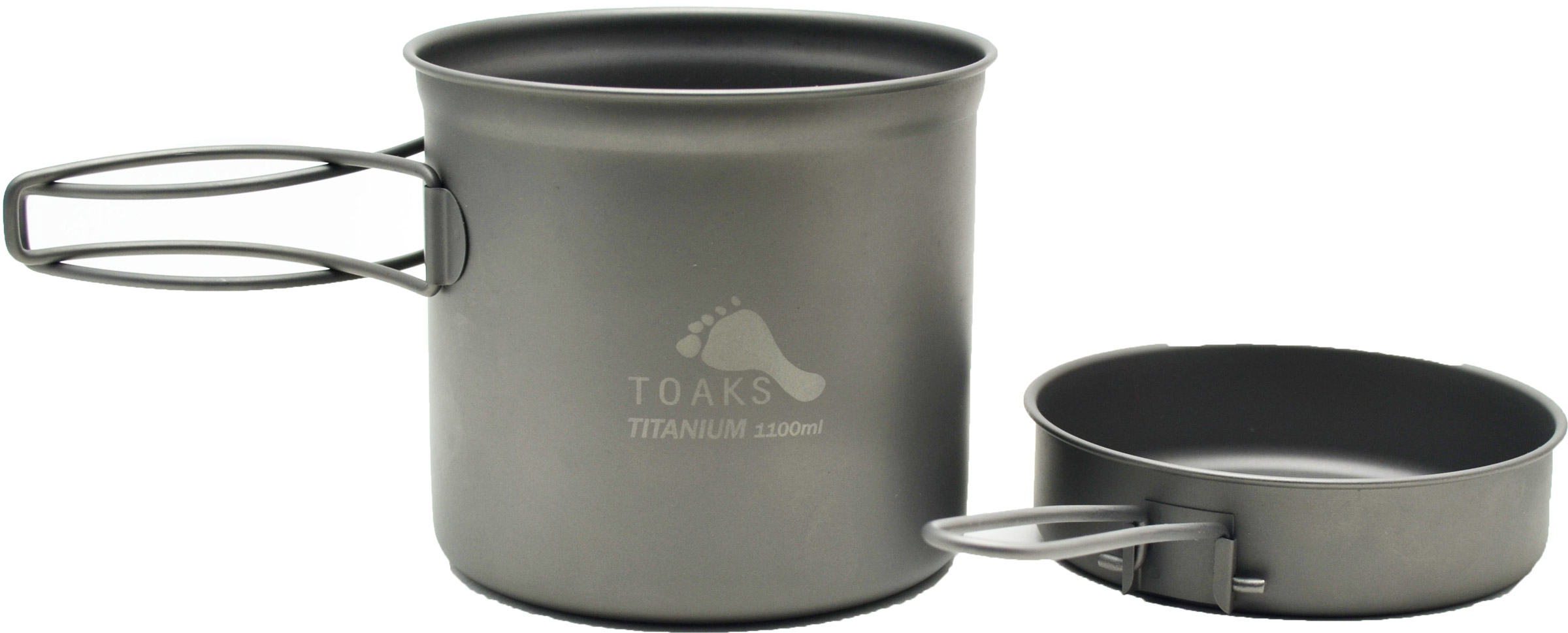 Titanium 1100 ml Pot with Pan Toaks brands
