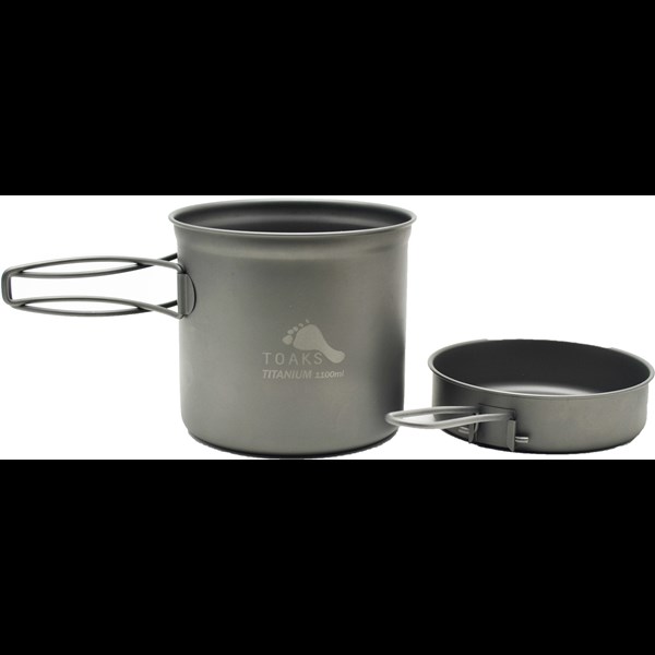 Titanium 1100 ml Pot with Pan Toaks Kogegrej