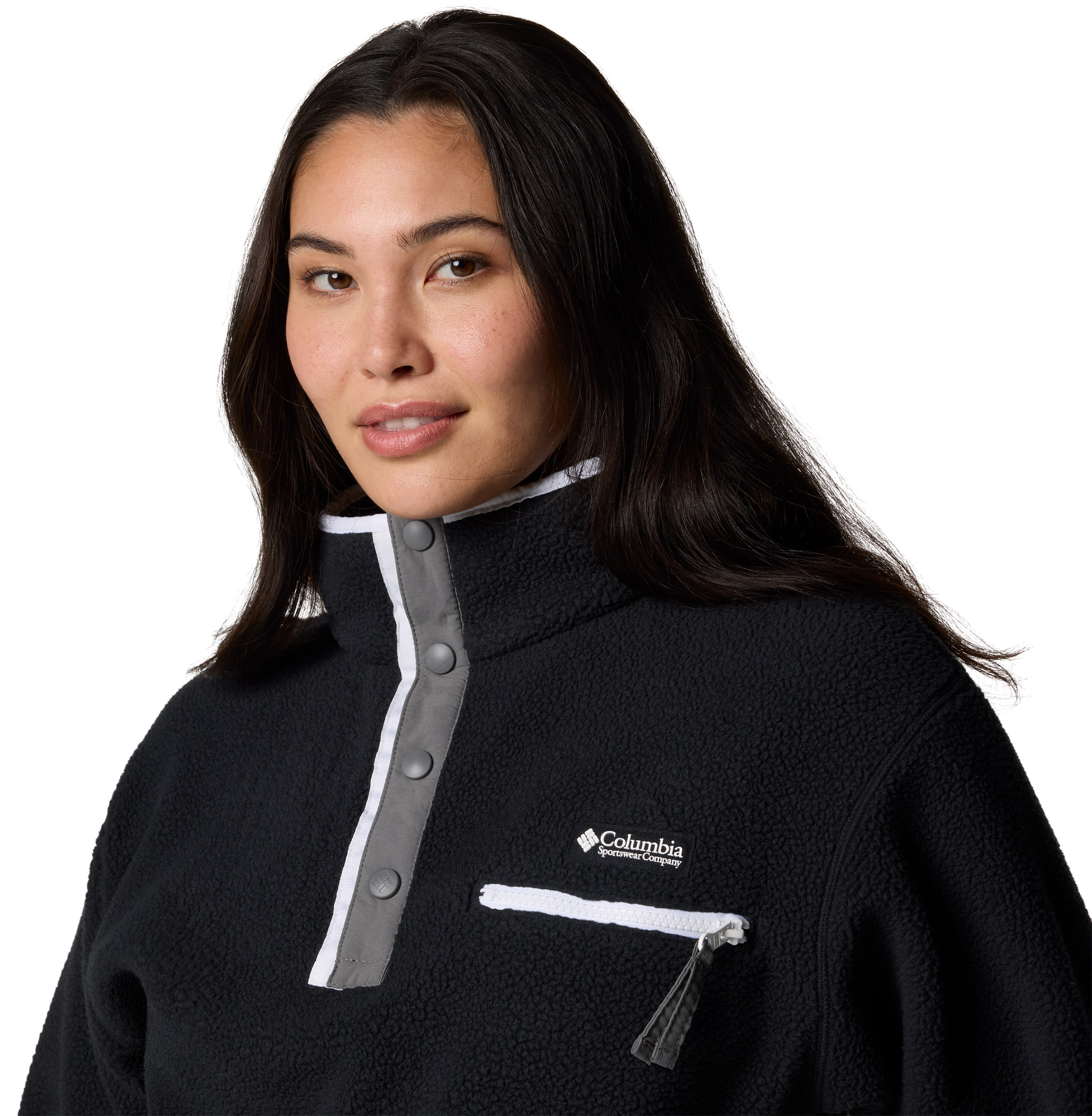 Helvetia II Cropped Half Snap Fleece Dame