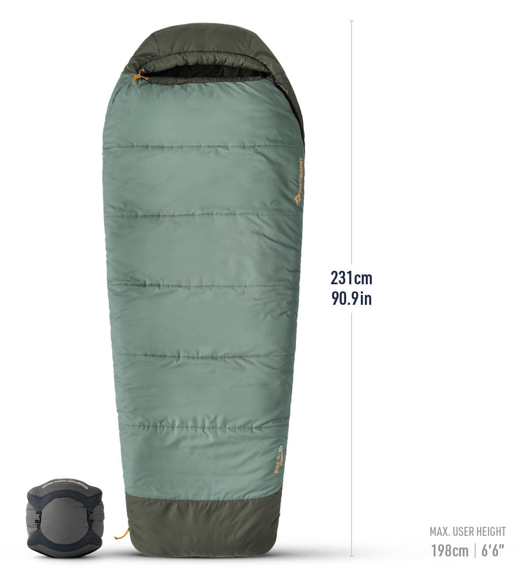 Boab Synthetic Sleeping Bag -1C/30F Long Fibersovepose