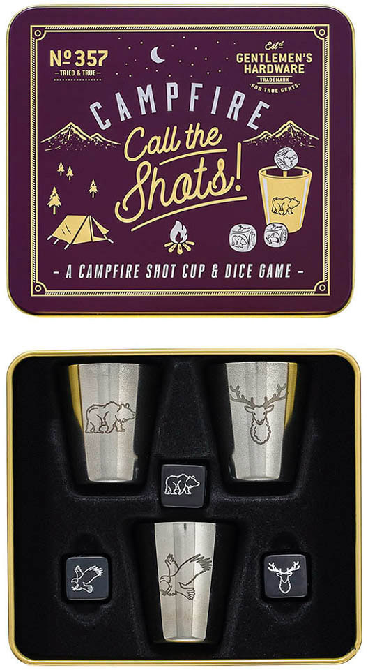Campfire Call the Shots Shot Cup & Dice Game