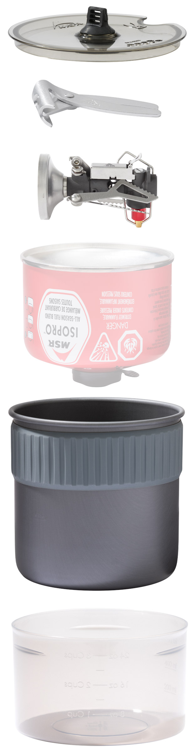 PocketRocket Deluxe Stove Kit, Kogesæt med Gasbrænder