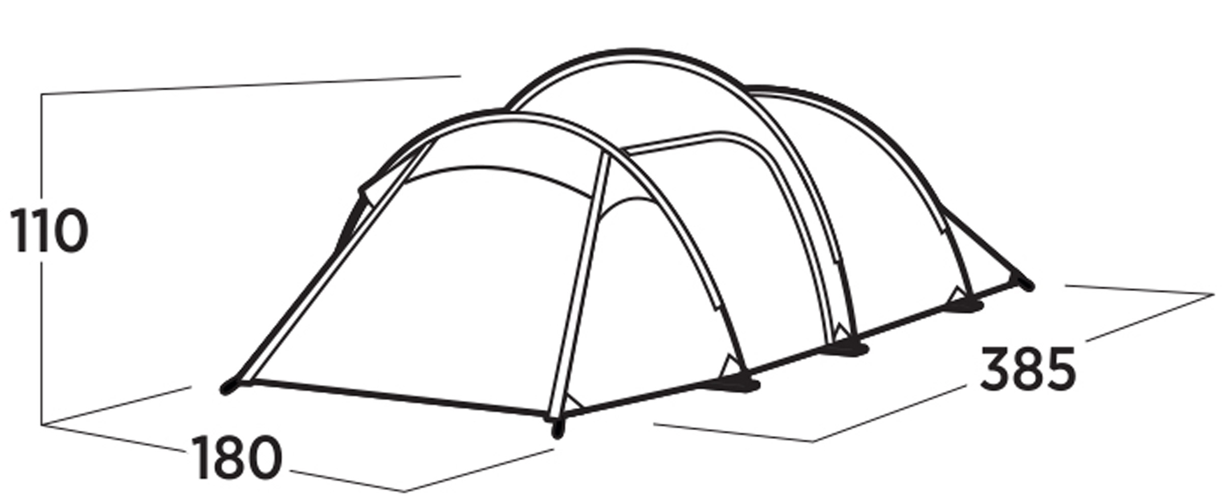 Pasvik 3, 3-Personers Telt