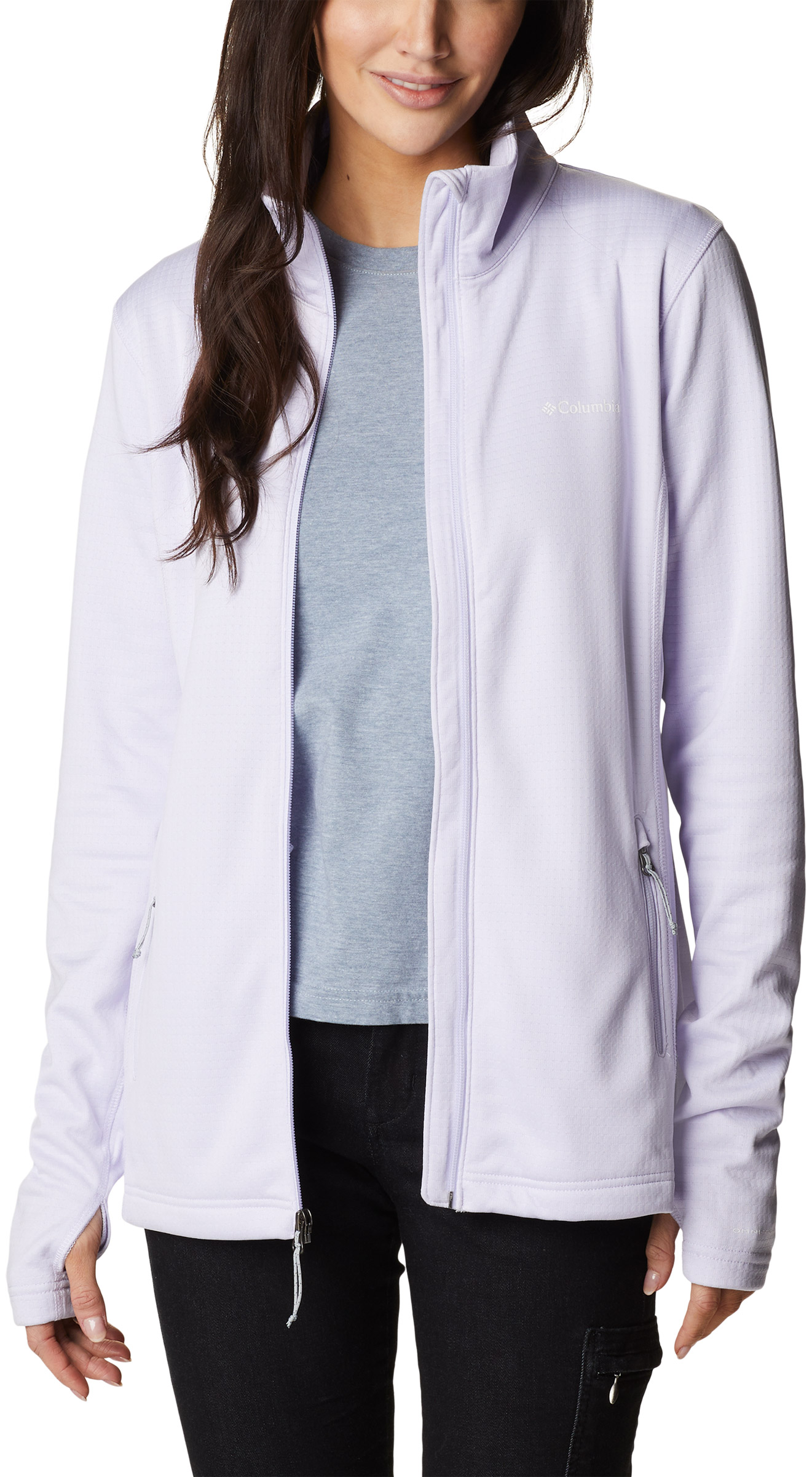 Park View Grid Fleece Full Zip Jacket Dame