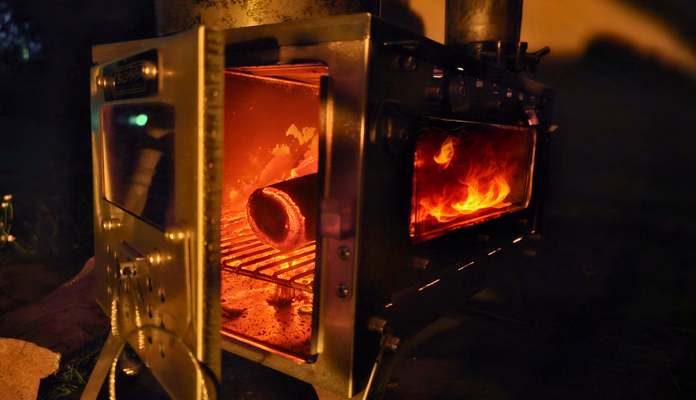 Fastfold Compact Camping Stove with 2 Windows