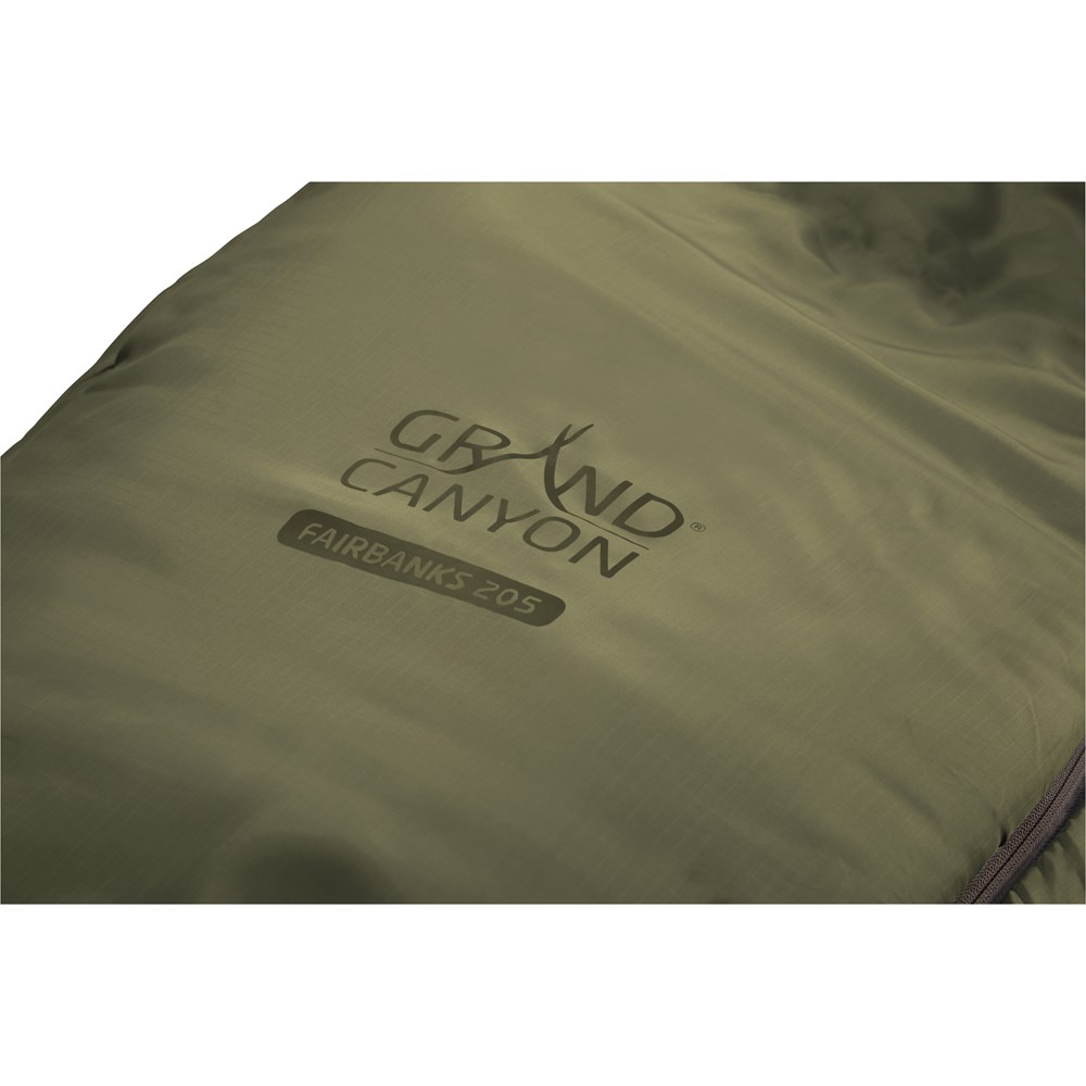 GRAND CANYON Slaapzak Kansas 190 Capulet Olive, eenheidsmaat GRAND CANYON Slaapzak Kansas 190 Capulet Olive, eenheidsmaat
