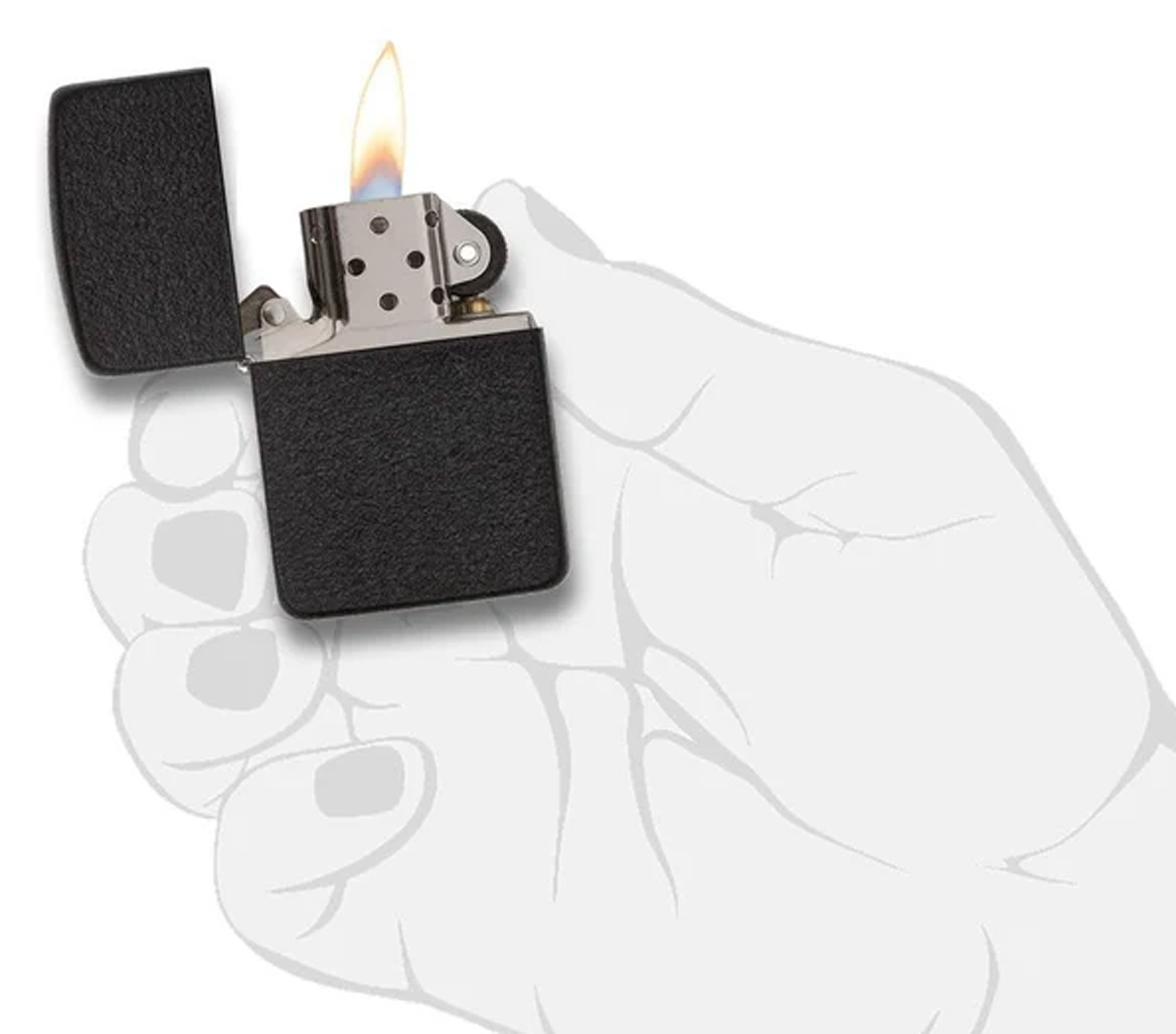 1941 Replica Black Crackle Lighter