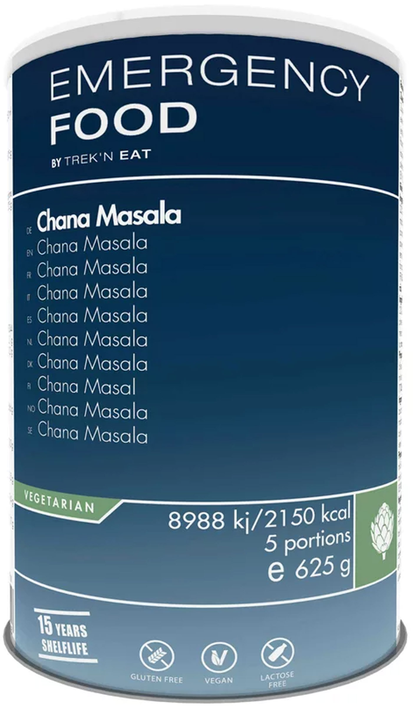 Emergency Food Chana Masala, 5 portioner Trek'n Eat kogegrej