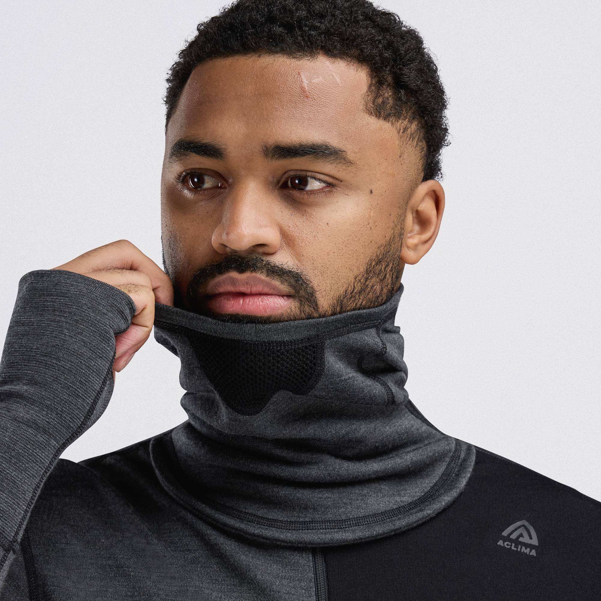 WarmWool Hood Sweater with Zip Herre