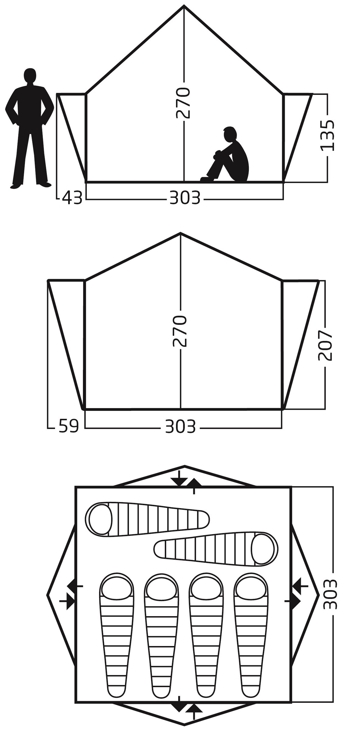 Midgard 9.2 Technical Cotton, 6-Personers Bomuldstelt