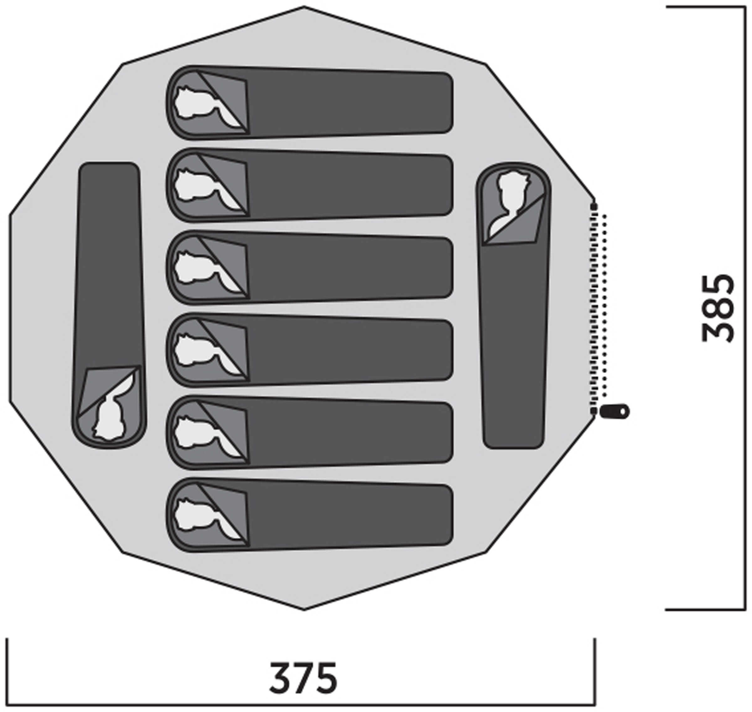 Rands Tipi, 8-Personers Tipitelt
