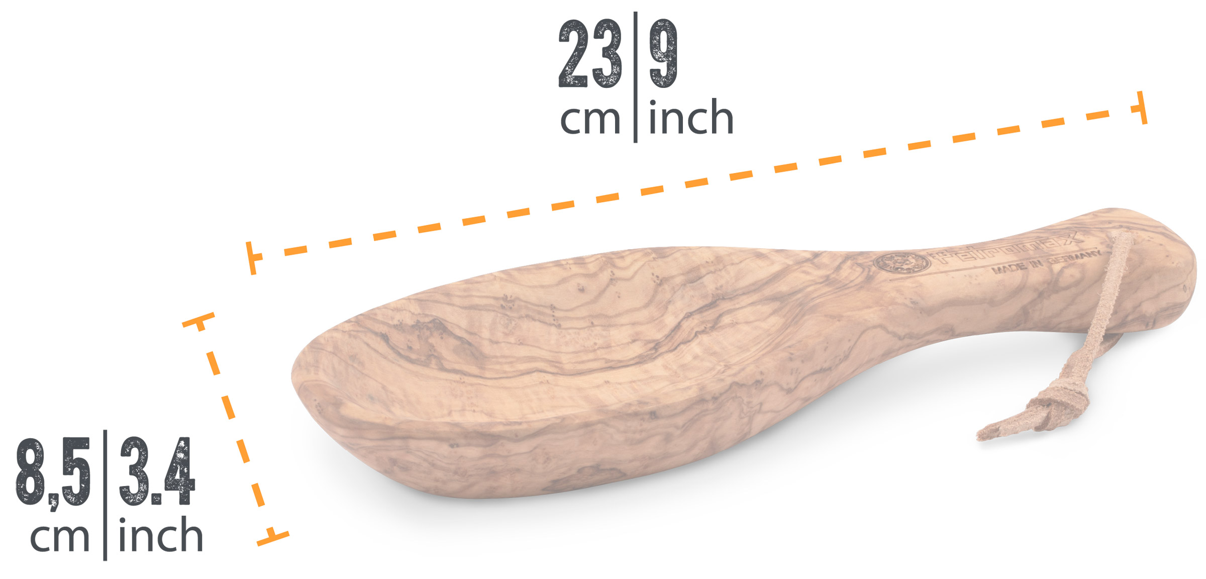 Flat Bowl 23 cm Olive Wood