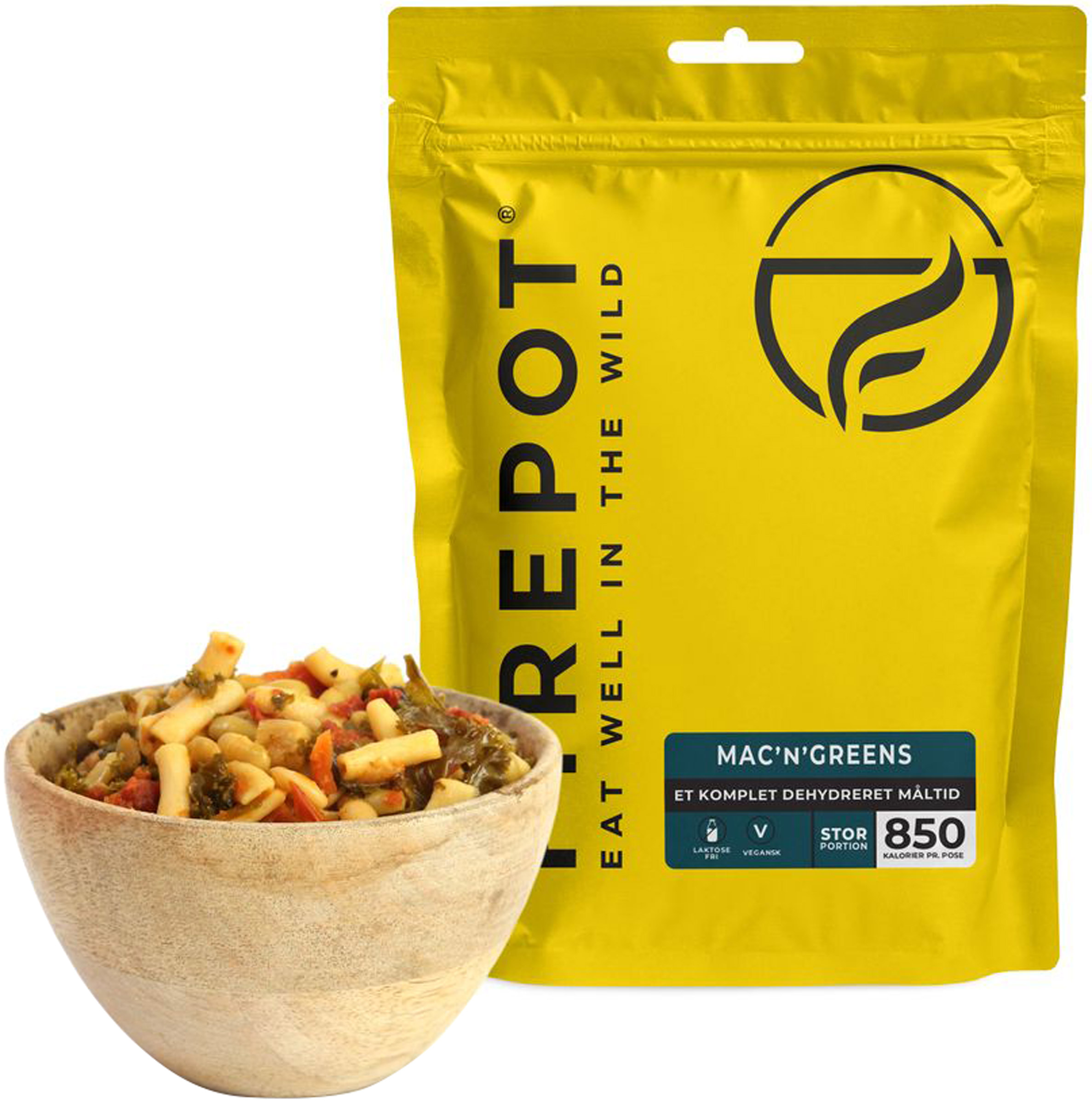 Mac'n'Greens, Stor Portion Firepot prepper-udstyr
