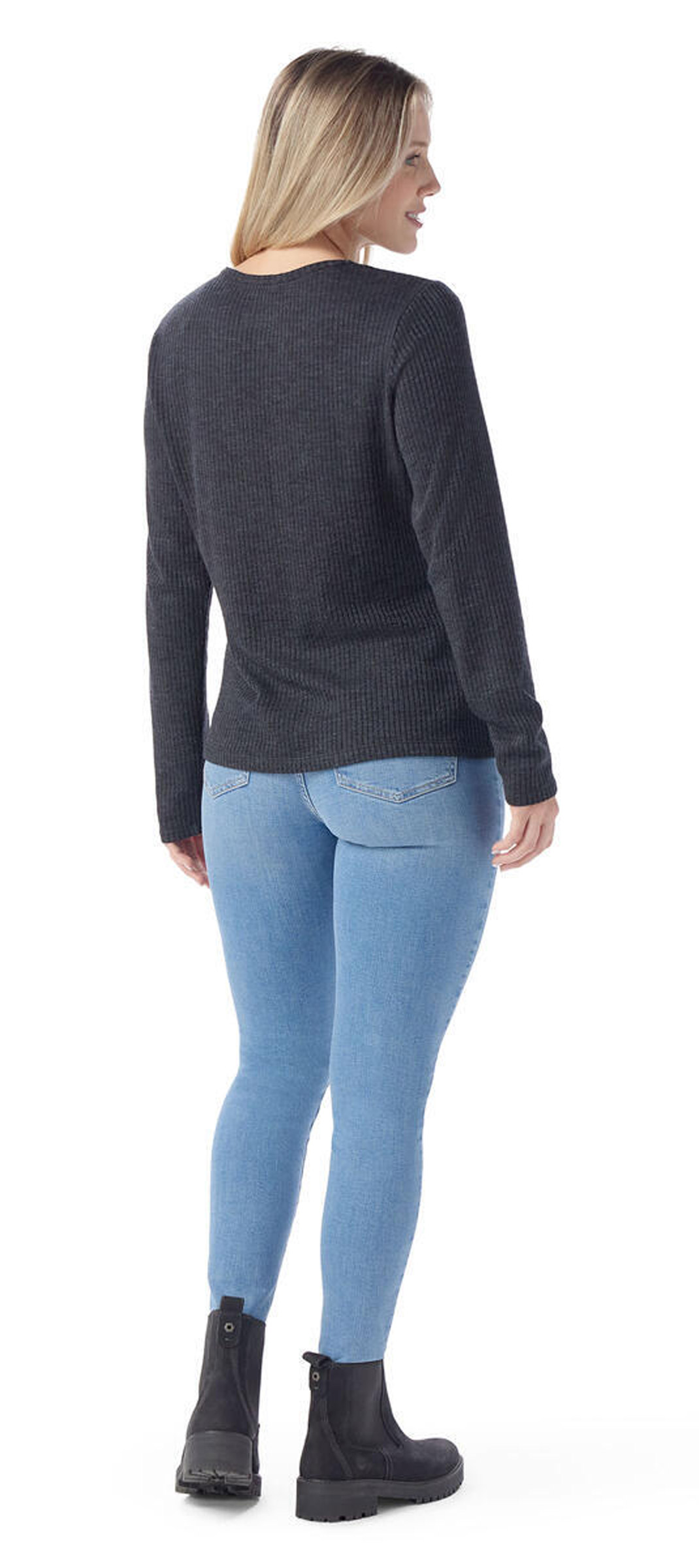 Thermal Merino Rib Crew Dame