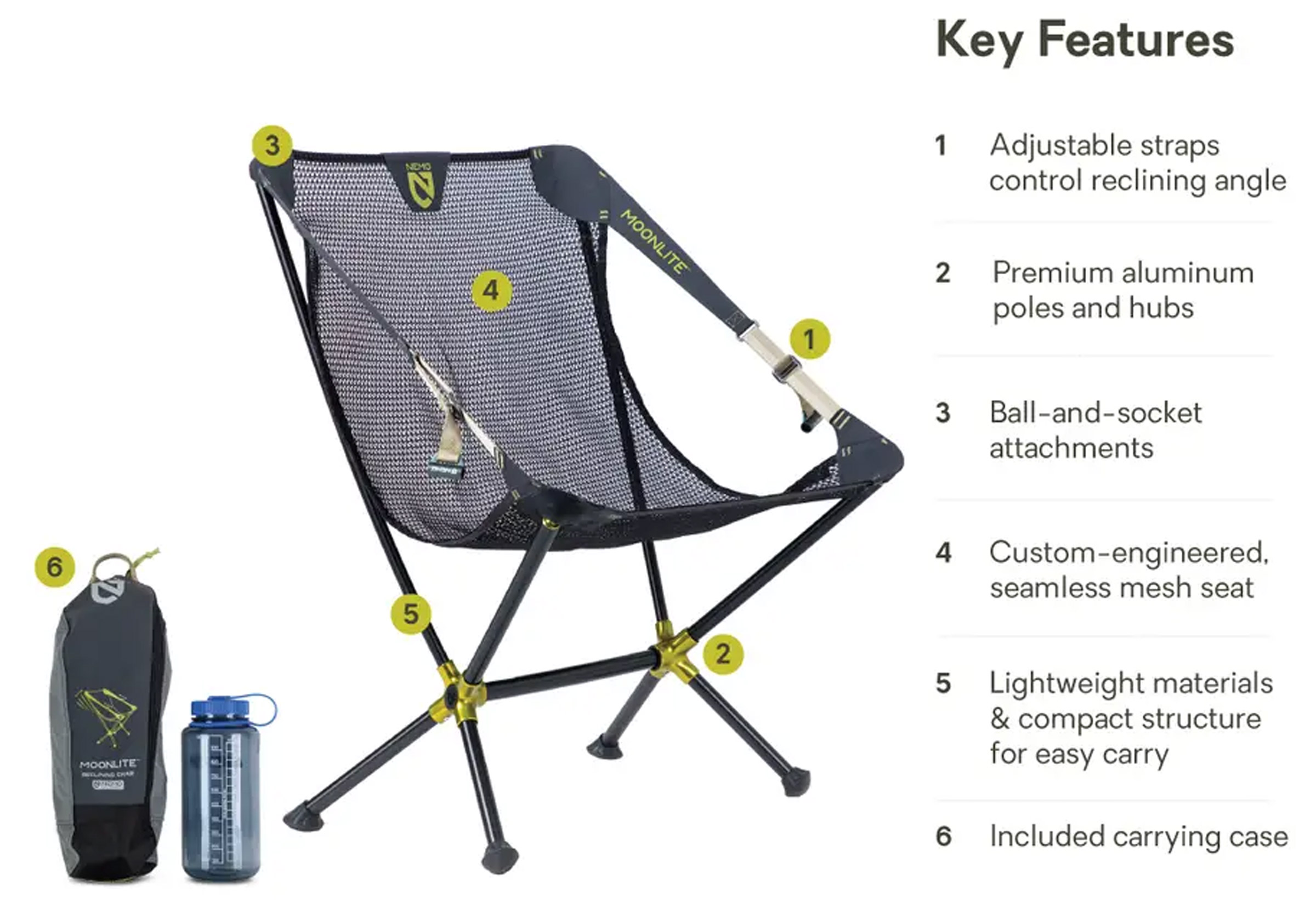 Moonlite Reclining Camp Foldestol
