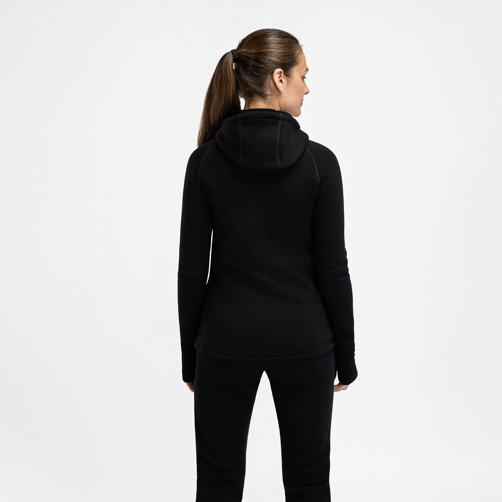 FleeceWool Hooded Jacket Dame