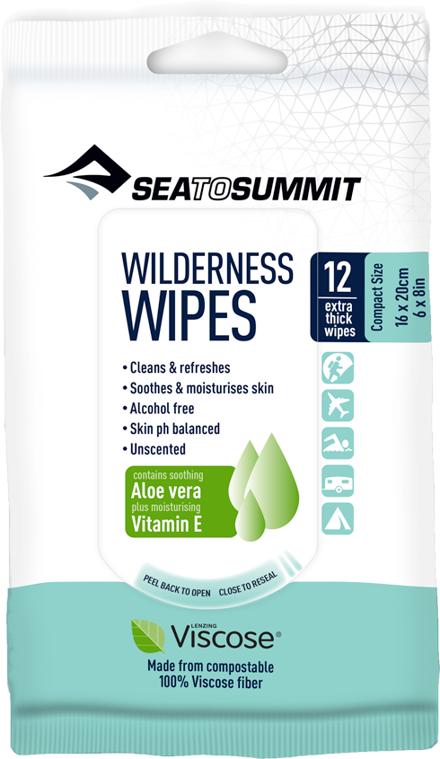Wilderness Wipes, 12 stk Sea to Summit Udstyr