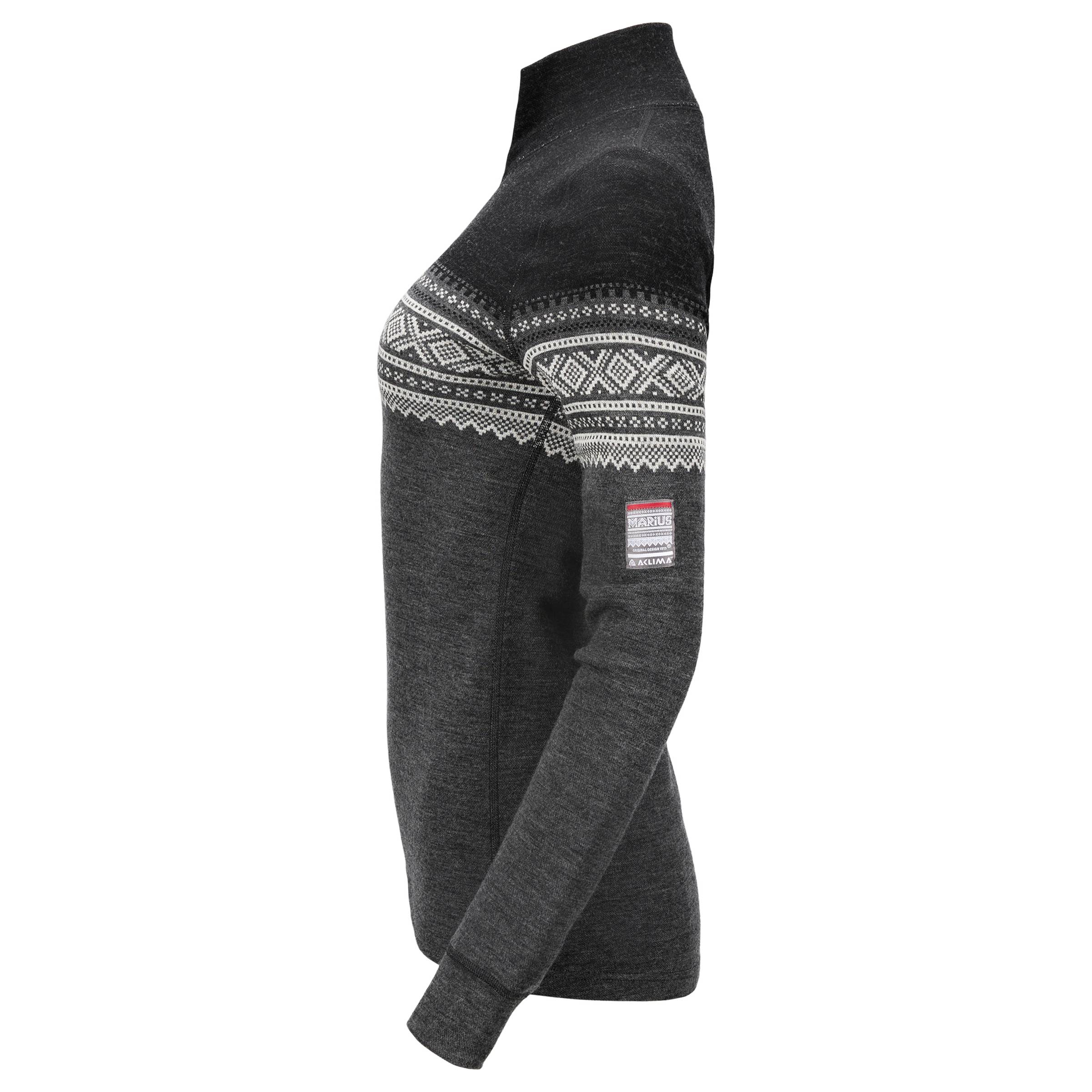 DesignWool Marius Mock Neck with Zip Dame