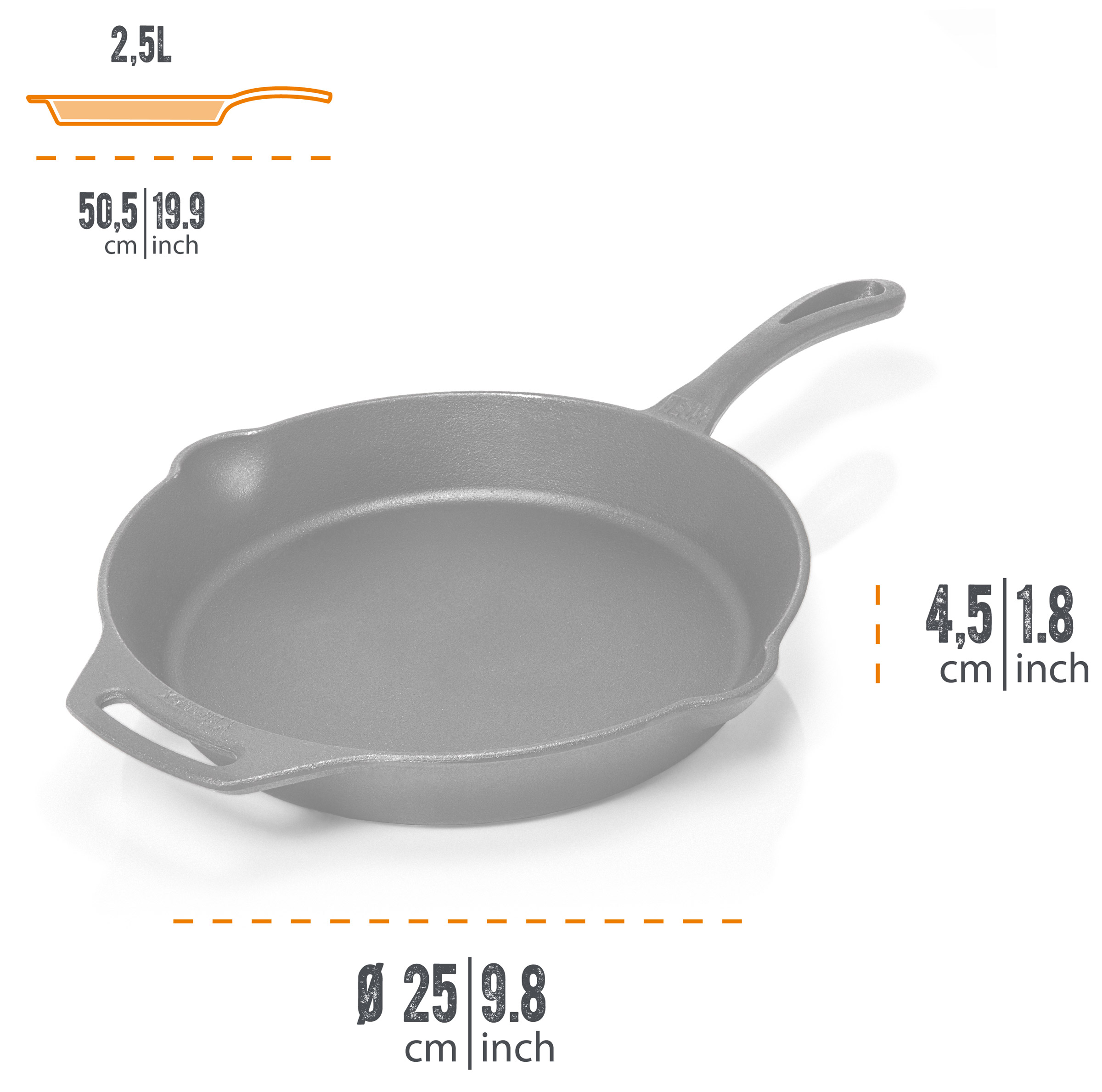 Fire Skillet w/One Handle FP30