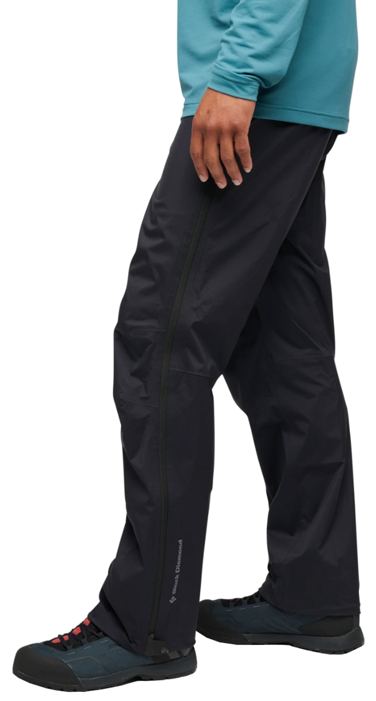 Fineline Stretch Full Zip Pants Black Diamond herre
