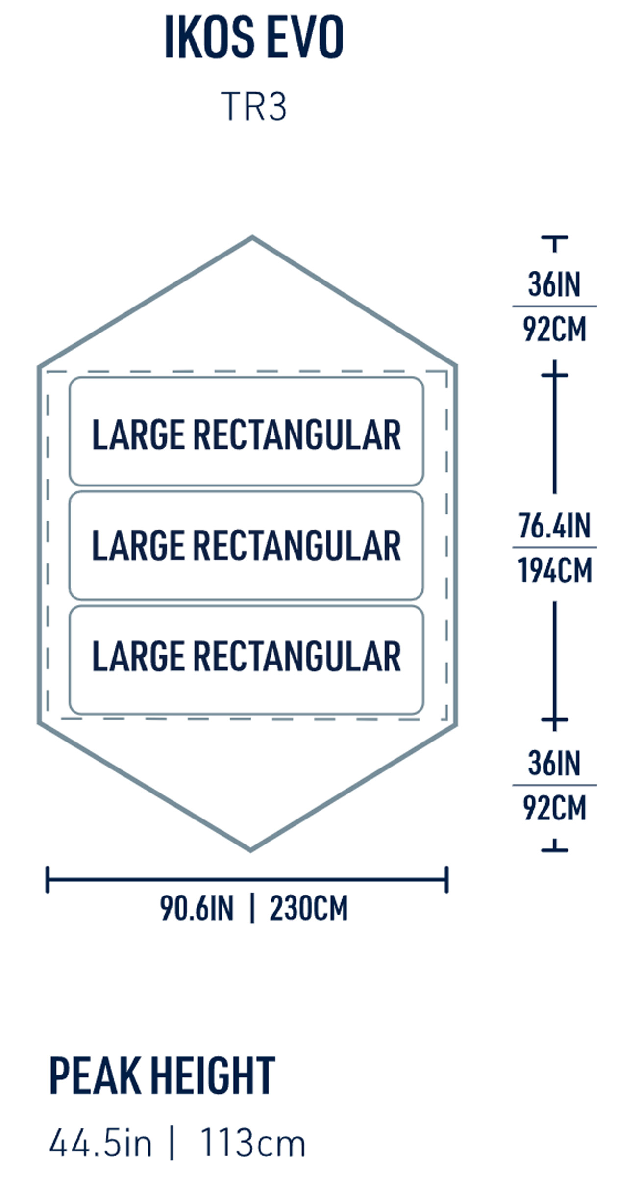 Ikos Evo TR3, 3-Personers Telt